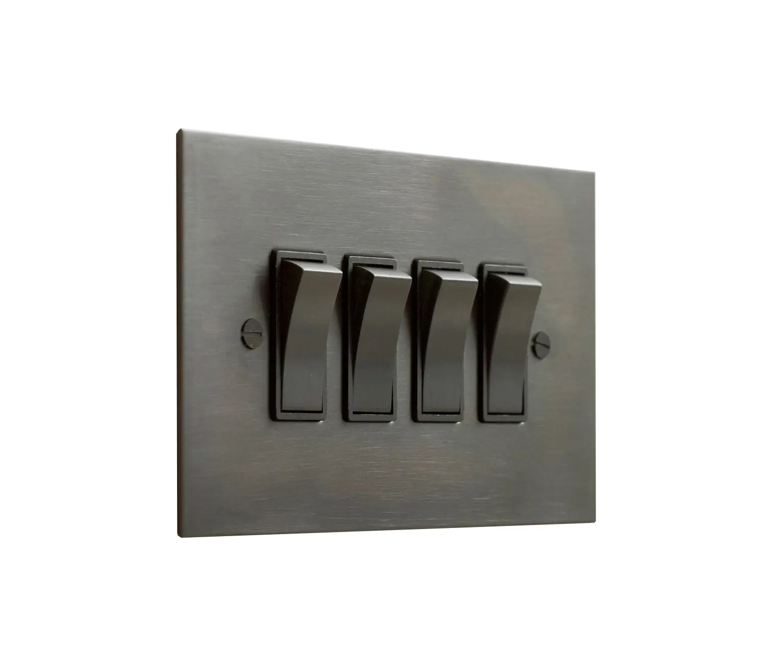 ANTIQUE BRONZE FOUR GANG ROCKER SWITCH - Two-way switches from Forbes ...