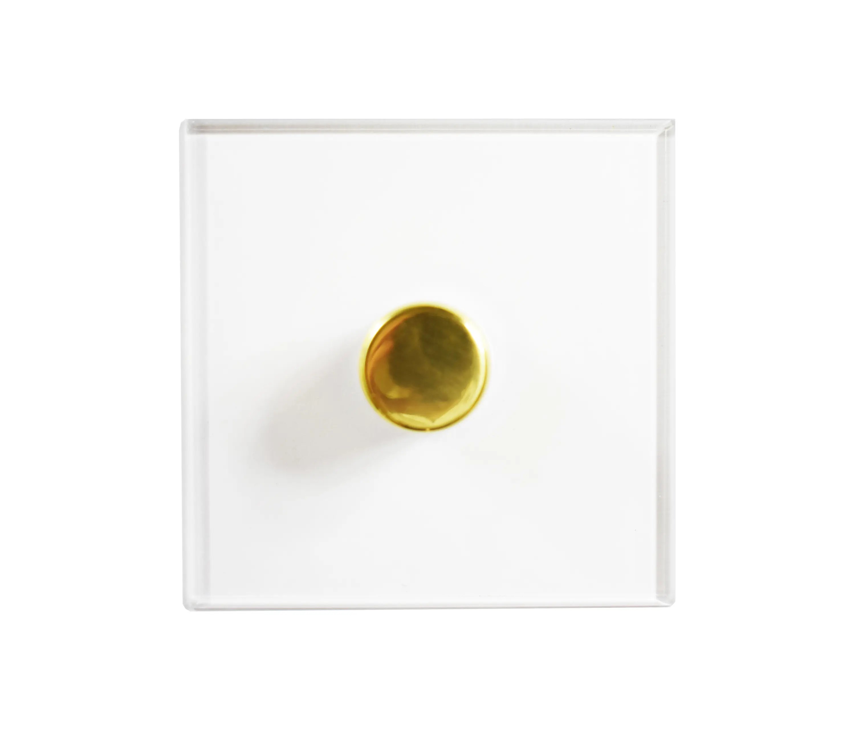 Forbes & Lomax - Invisible Lightswitch® with Unlacquered Brass rotary dimmer
