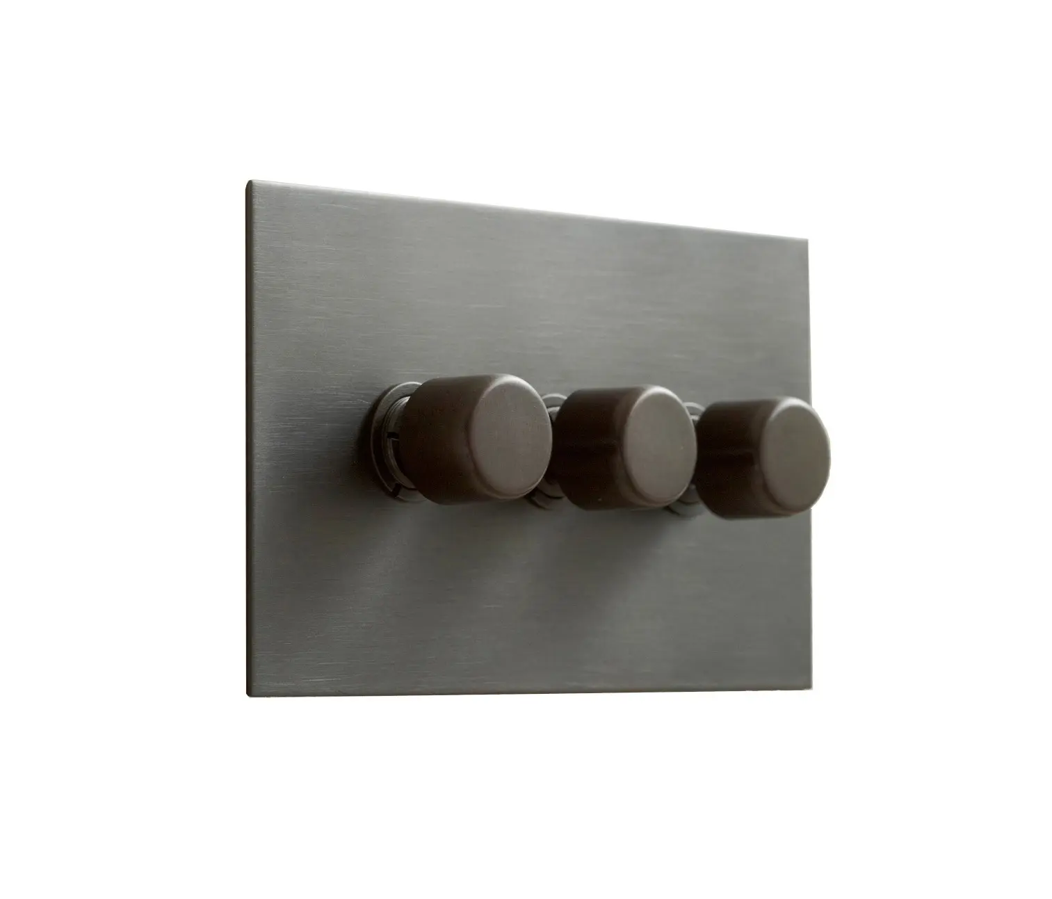 Forbes & Lomax - Antique Bronze three gang rotary dimmer