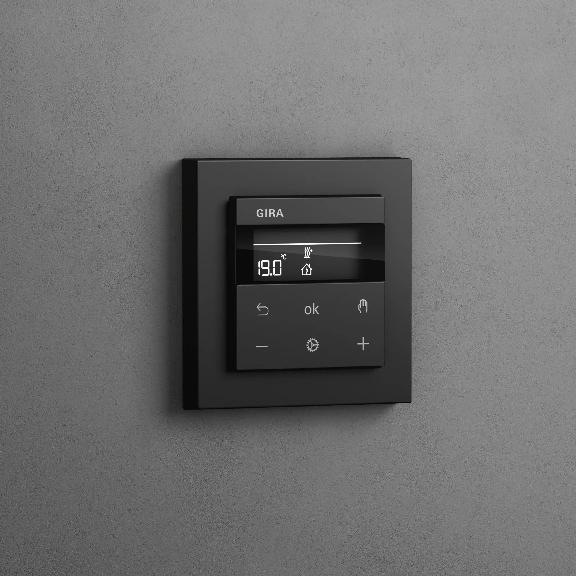Gira - Heating and Temperature | Room temperature controller | Colour Aluminium (including E2)