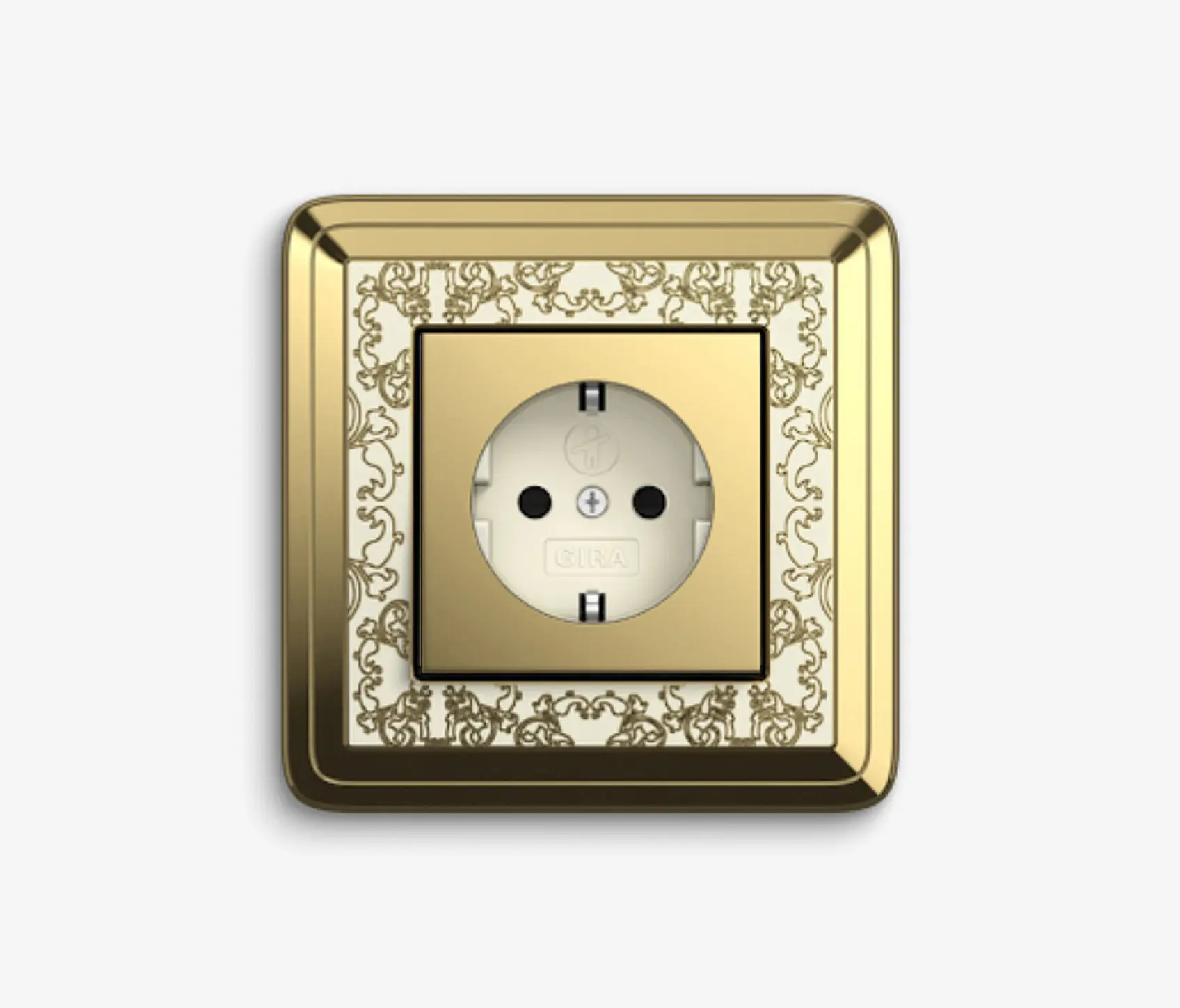Gira - ClassiX | Socket outlet Art Brass cream white