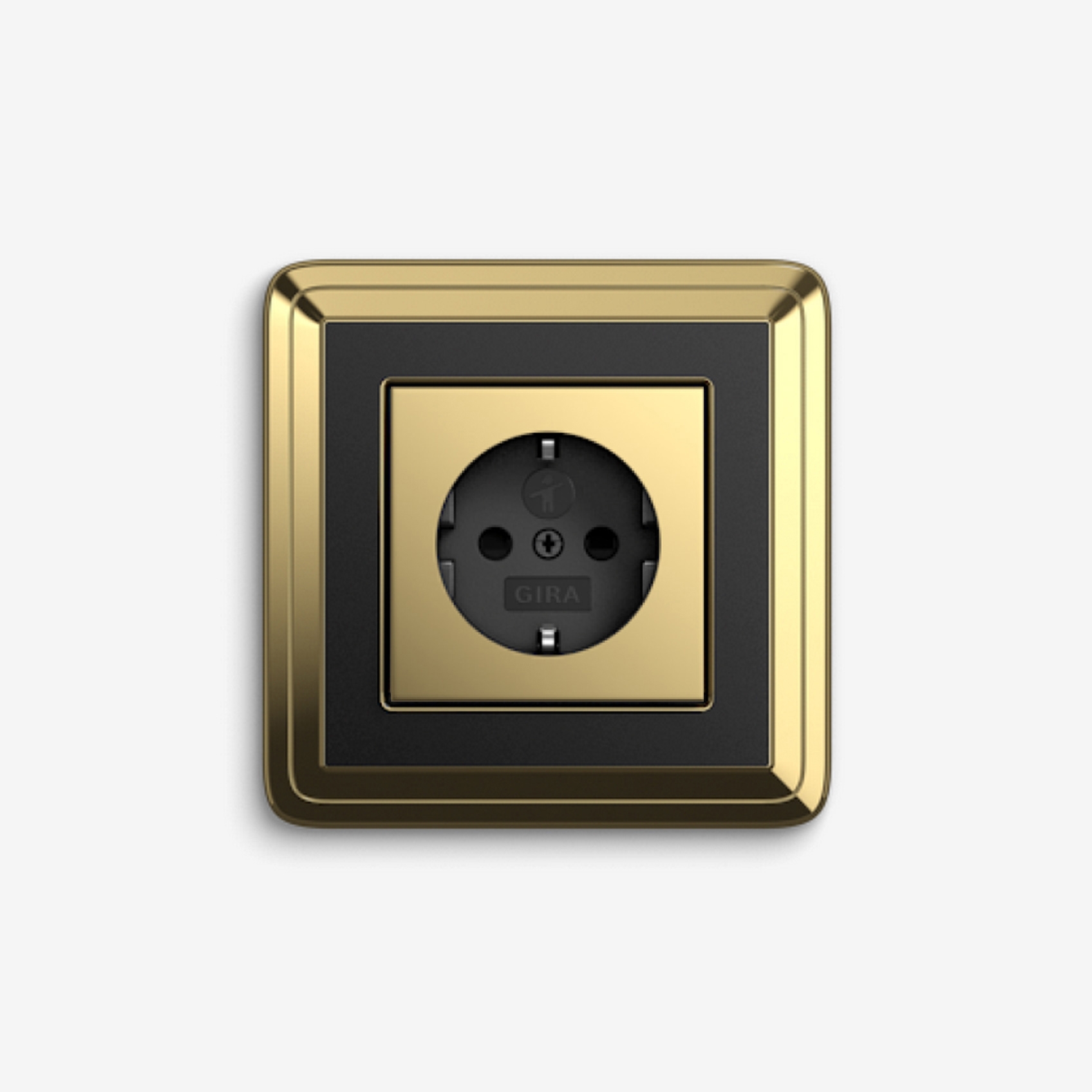 ClassiX | Socket outlet Brass black
