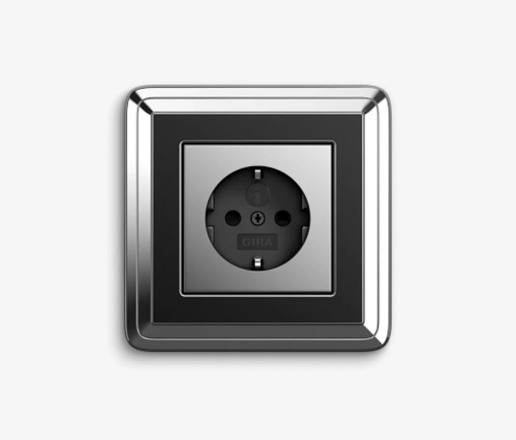 Gira - ClassiX | Socket outlet Chrome black