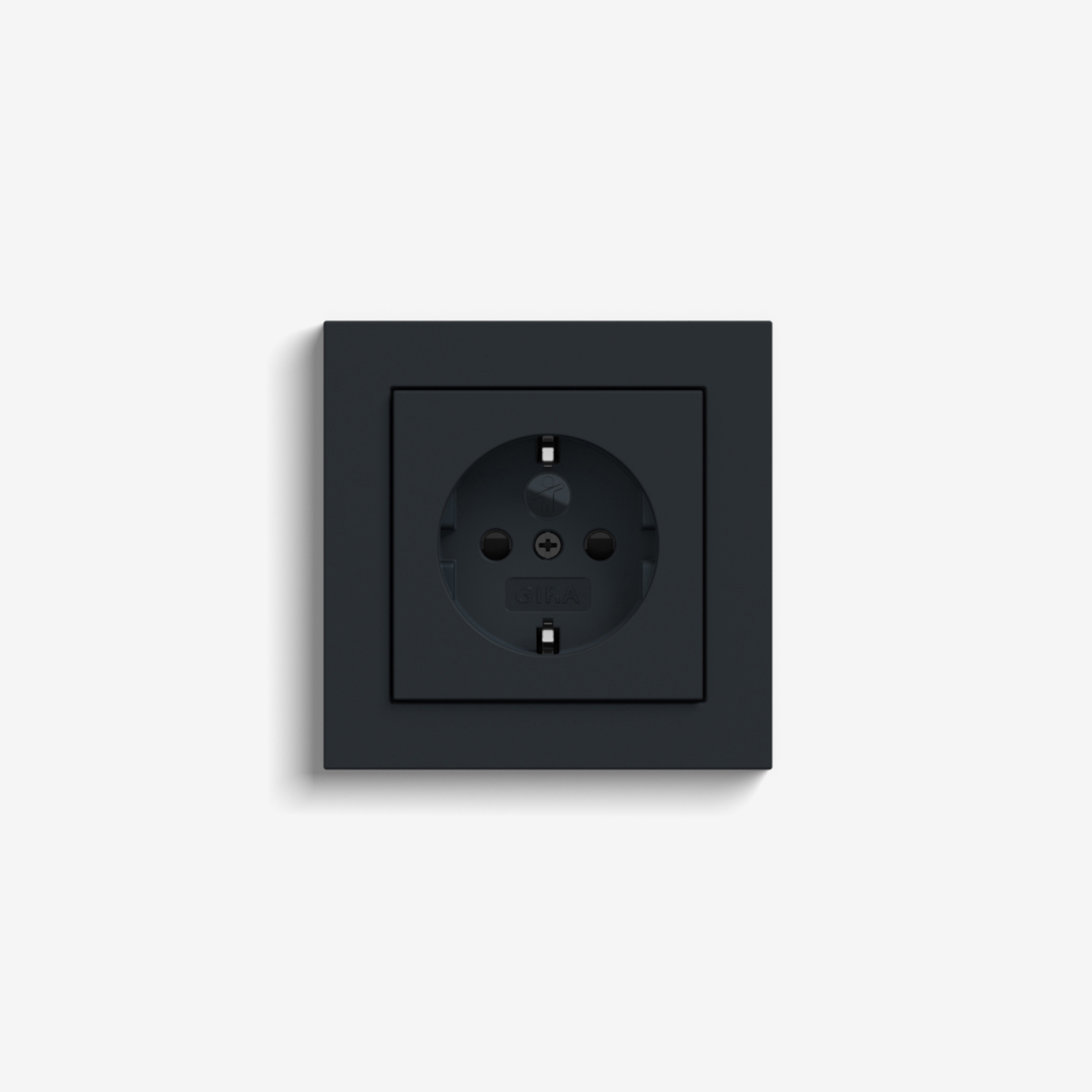 E2 | Socket outlet Black matt