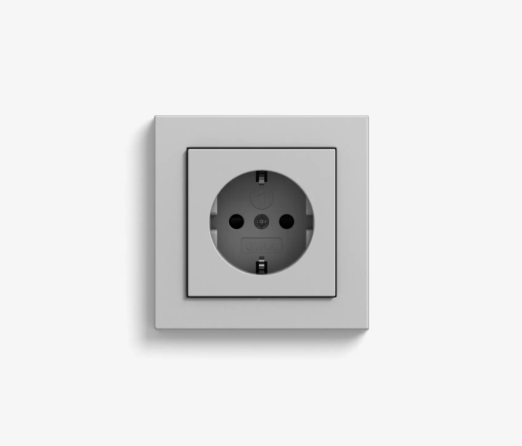 Gira - E2 | Steckdose Grau matt