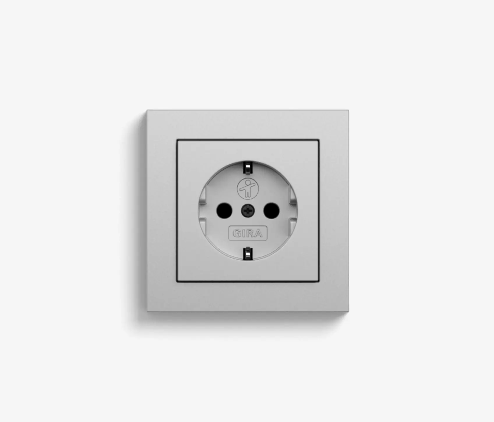 Gira - E2 | Socket outlet Colour aluminium