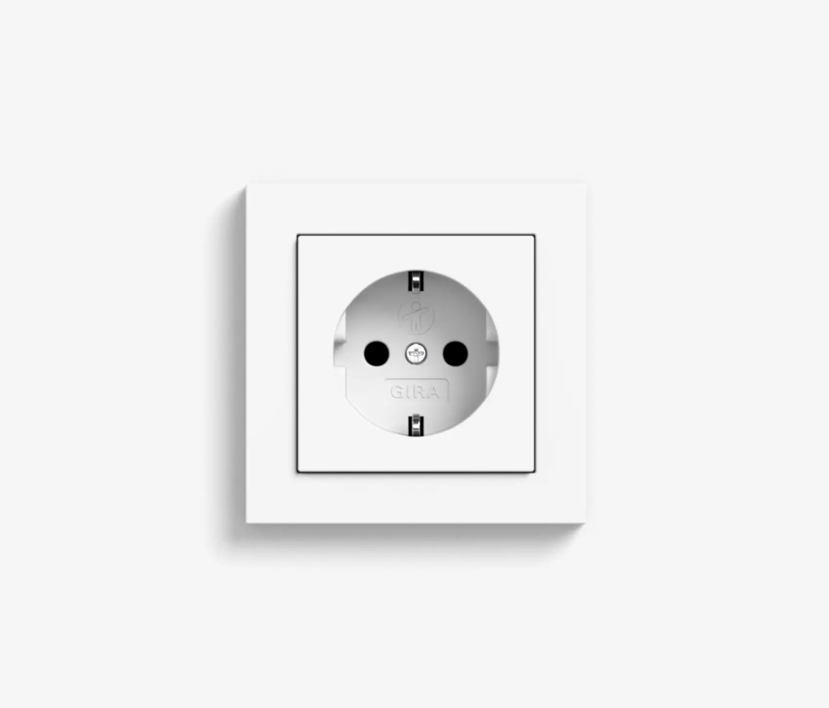 Gira - E2 | Steckdose Reinweiß seidenmatt