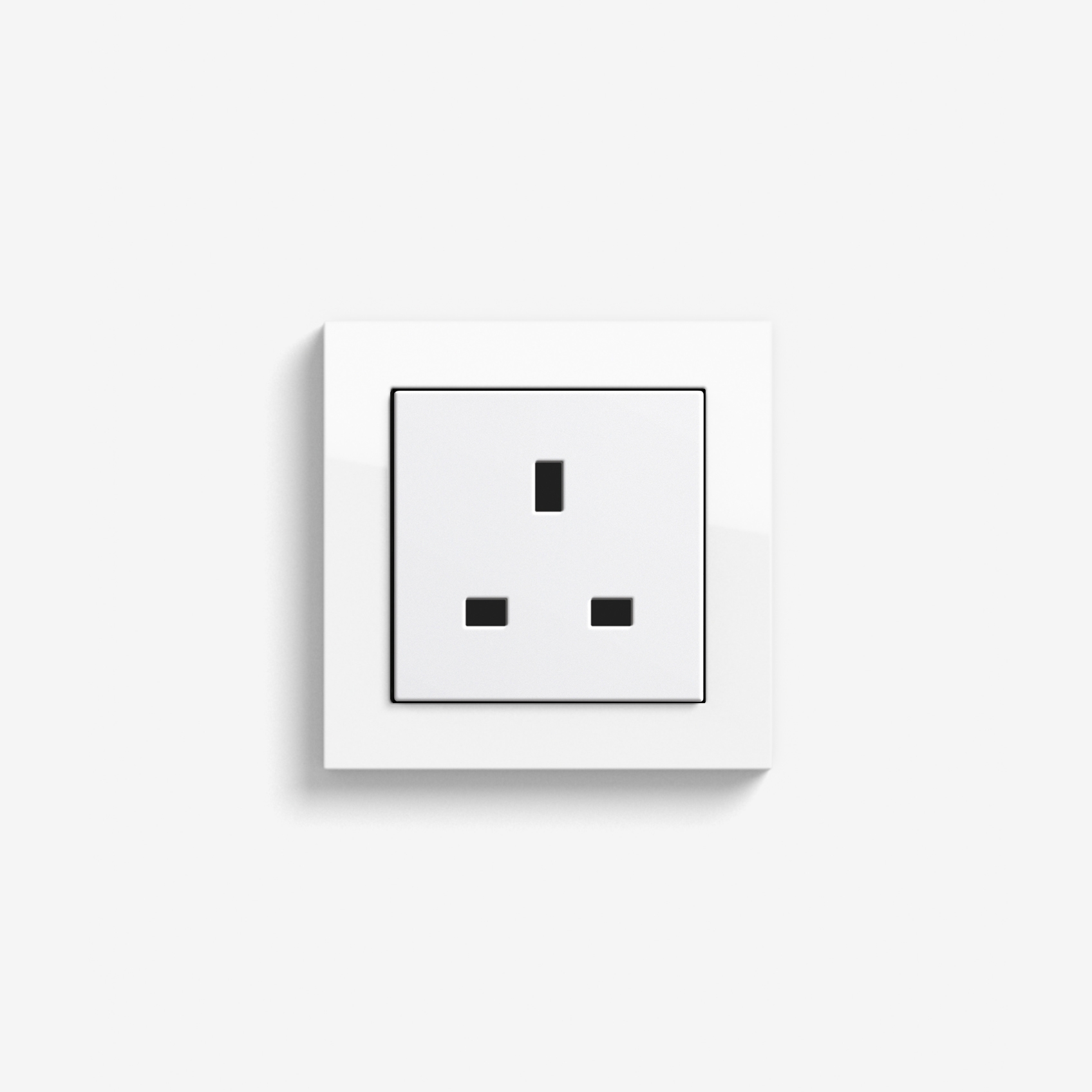 Mostra il prodotto E2 British Standard | Socket outlet Pure white glossy del produttore Gira