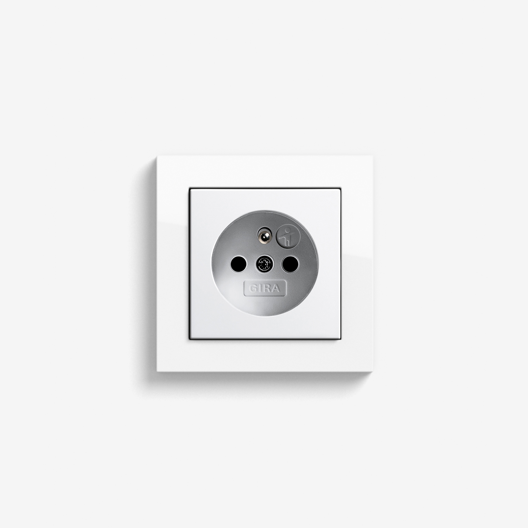 Mostra il prodotto E2 CEBEC | Socket outlet Pure white glossy del produttore Gira