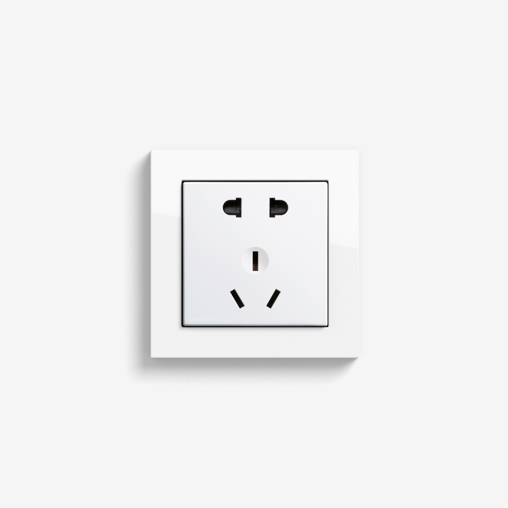 Display product E2 CH | Socket outlet Pure white glossy from manufacturer Gira