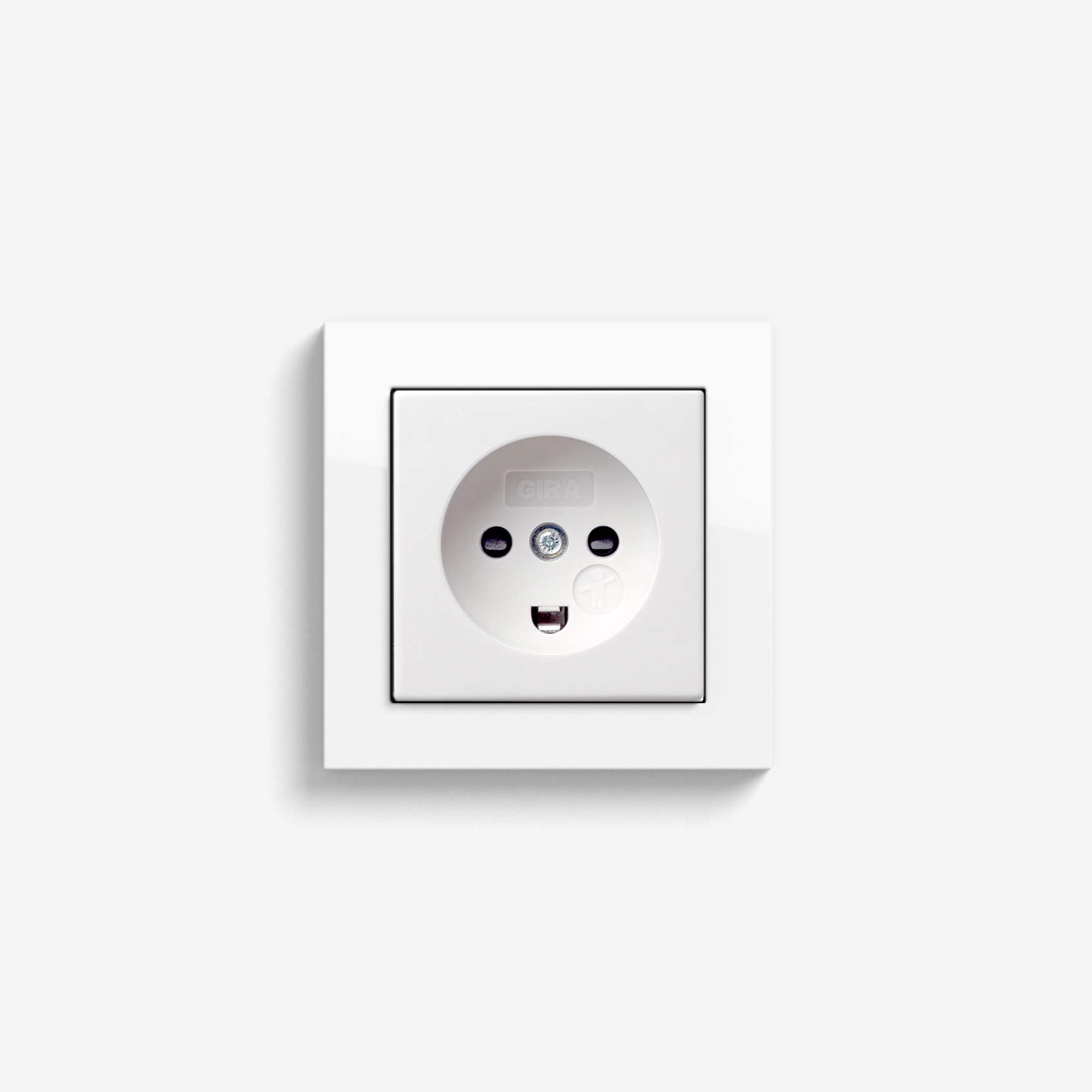 Mostra il prodotto E2 Danish Standard | Socket outlet Pure white glossy del produttore Gira