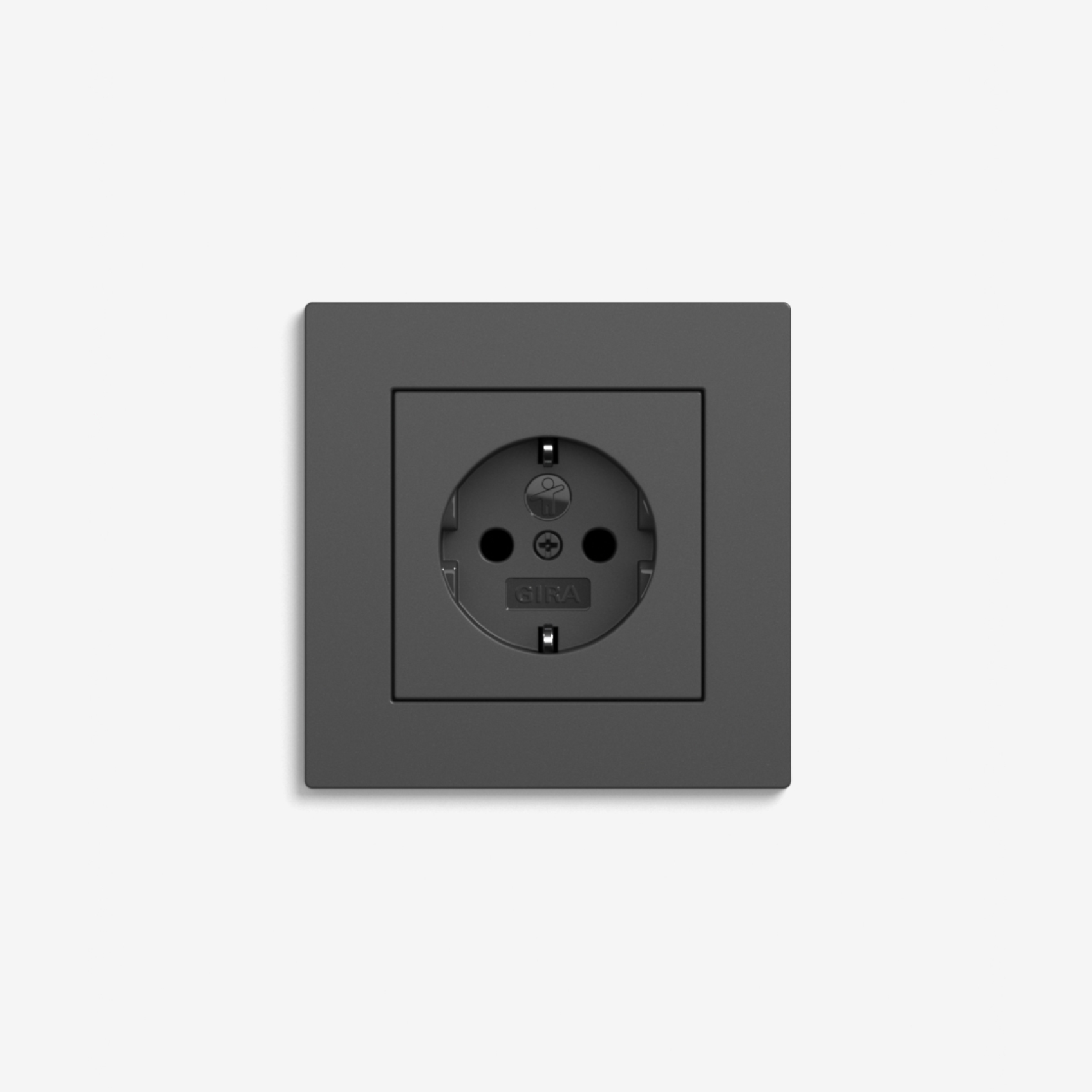 Mostra il prodotto E2 Flat installation | Socket outlet Anthracite del produttore Gira