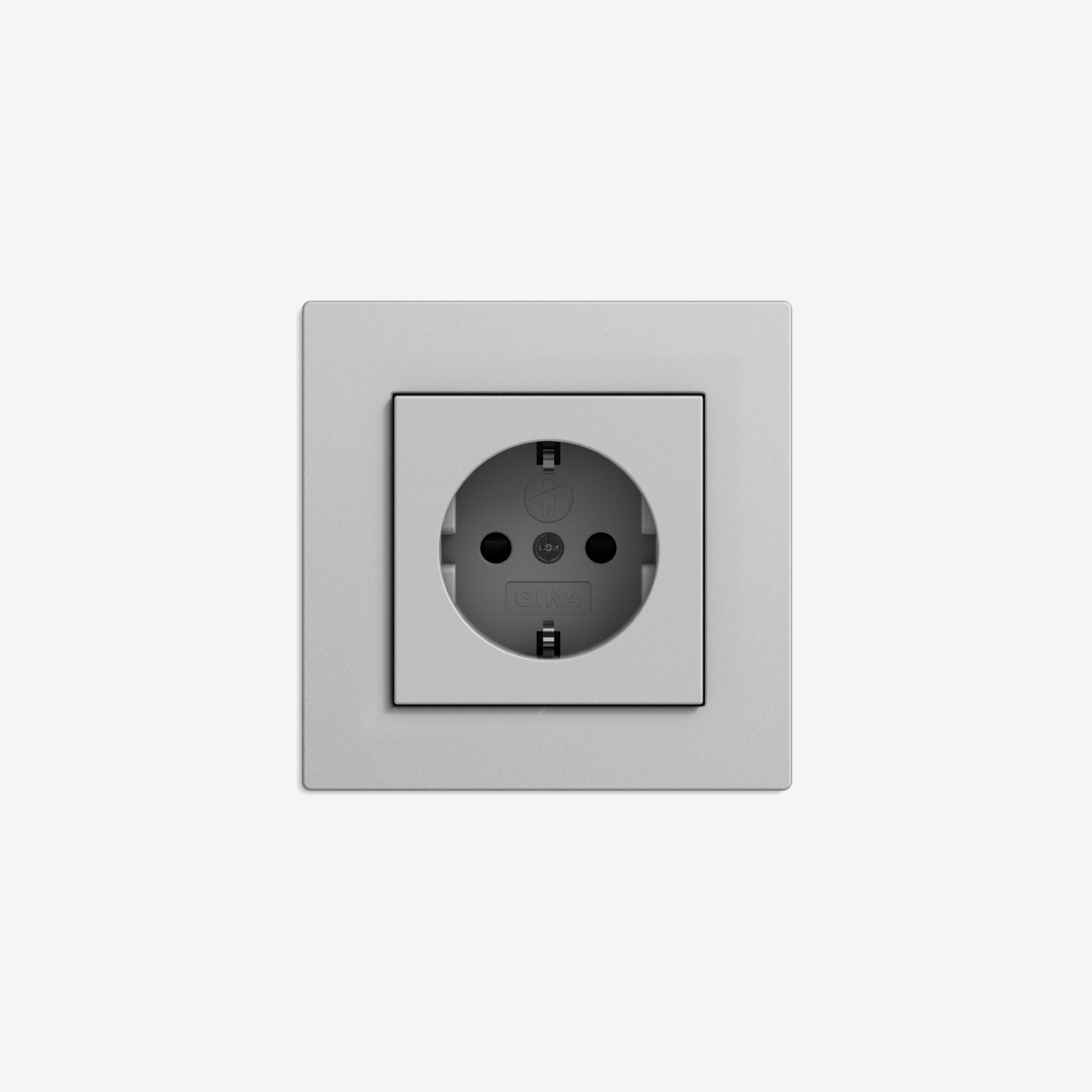 E2 Flat installation | Socket outlet Grey matt