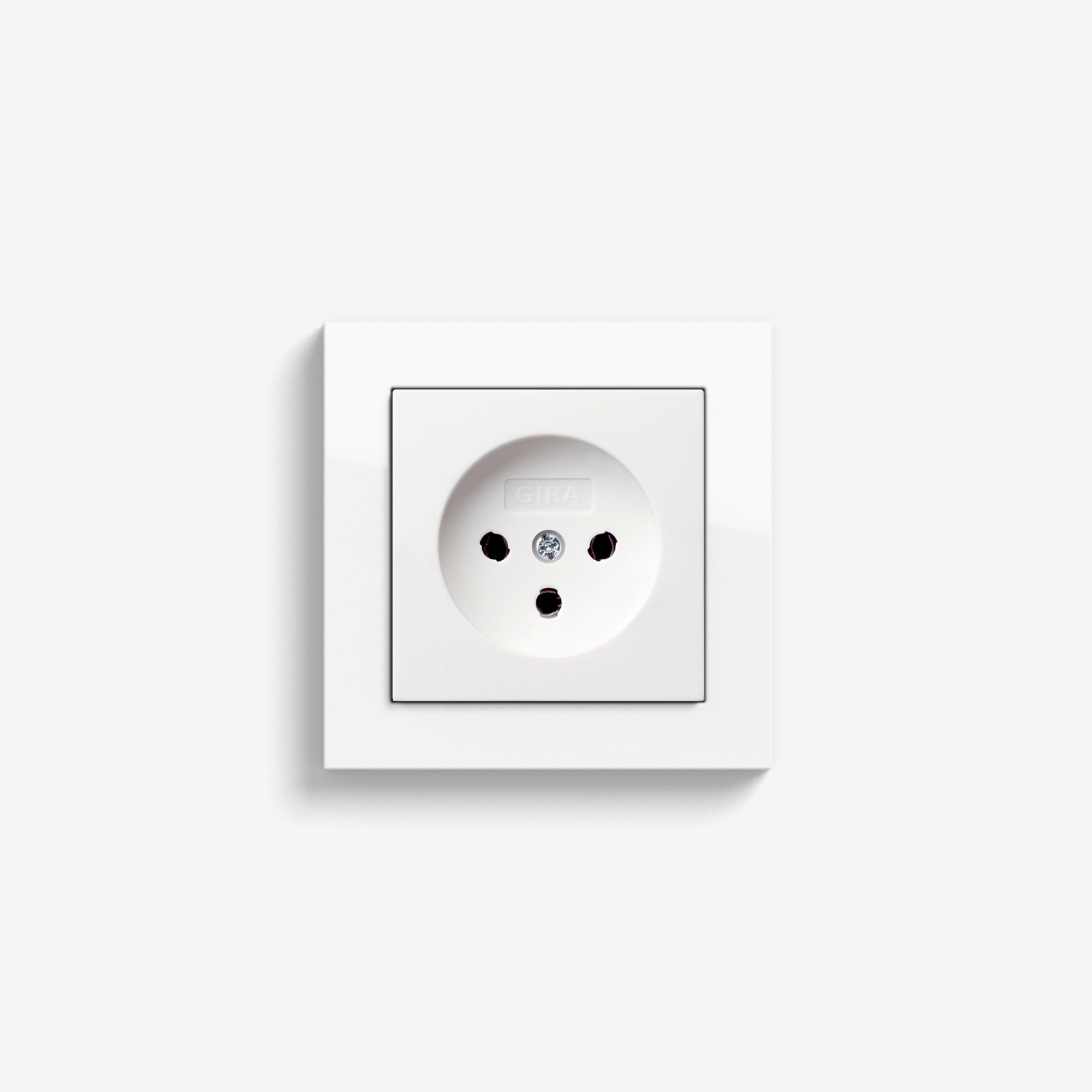 Display product E2 HNA | Socket outlet Pure white glossy from manufacturer Gira