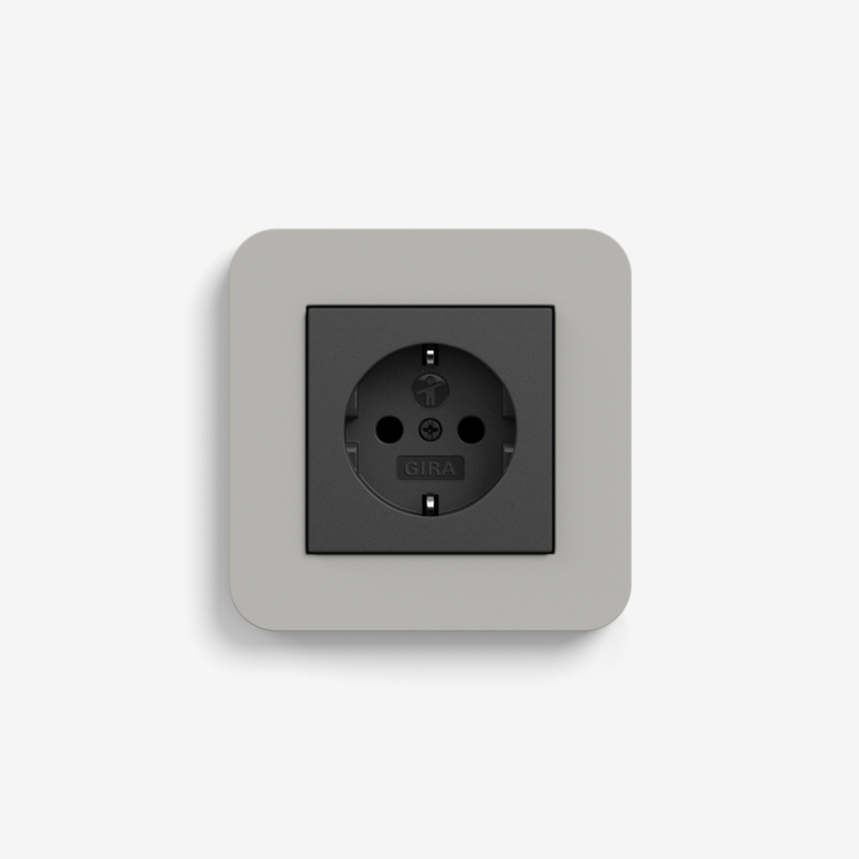 E3 | Socket outlet Grey with black