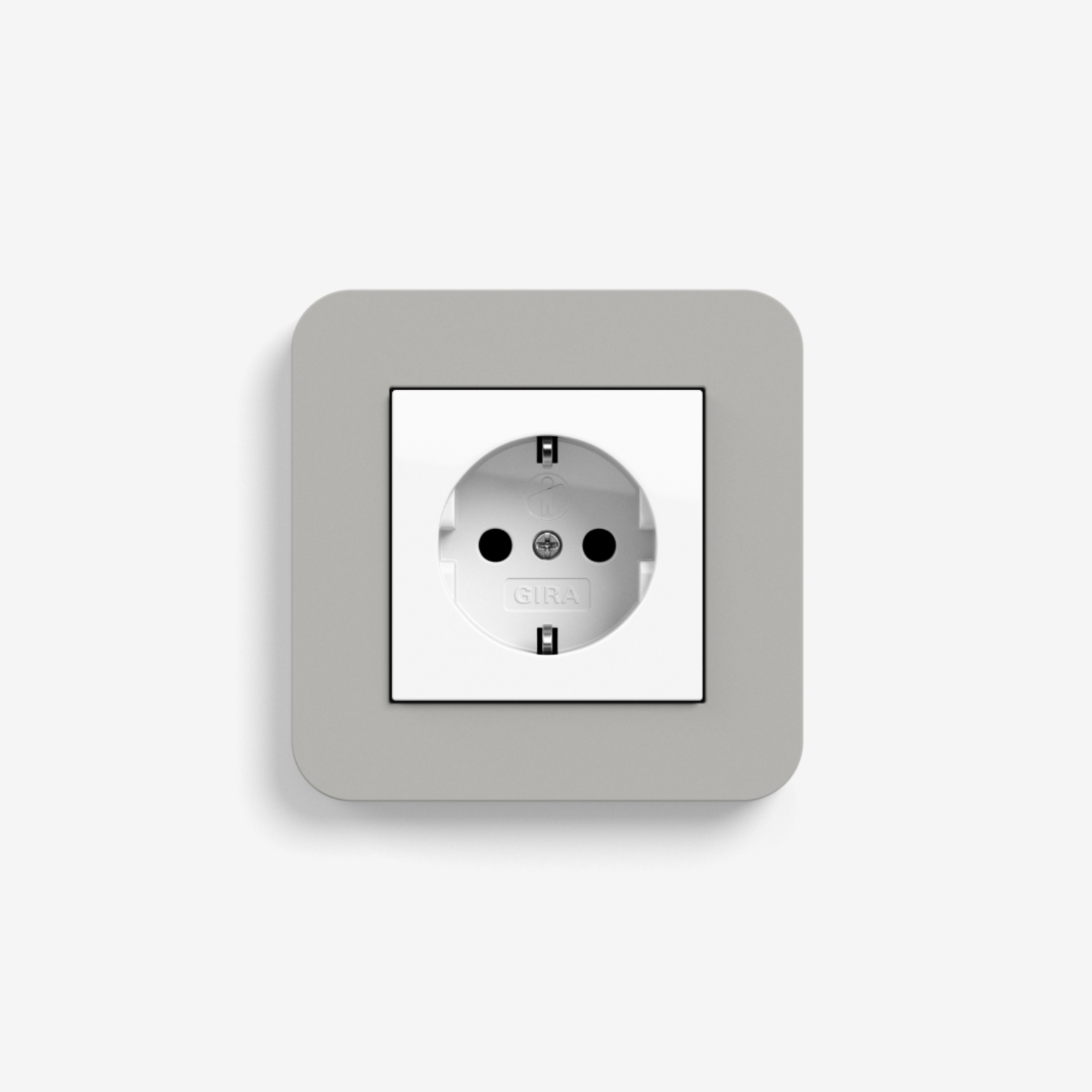 E3 | Socket outlet Grey with white