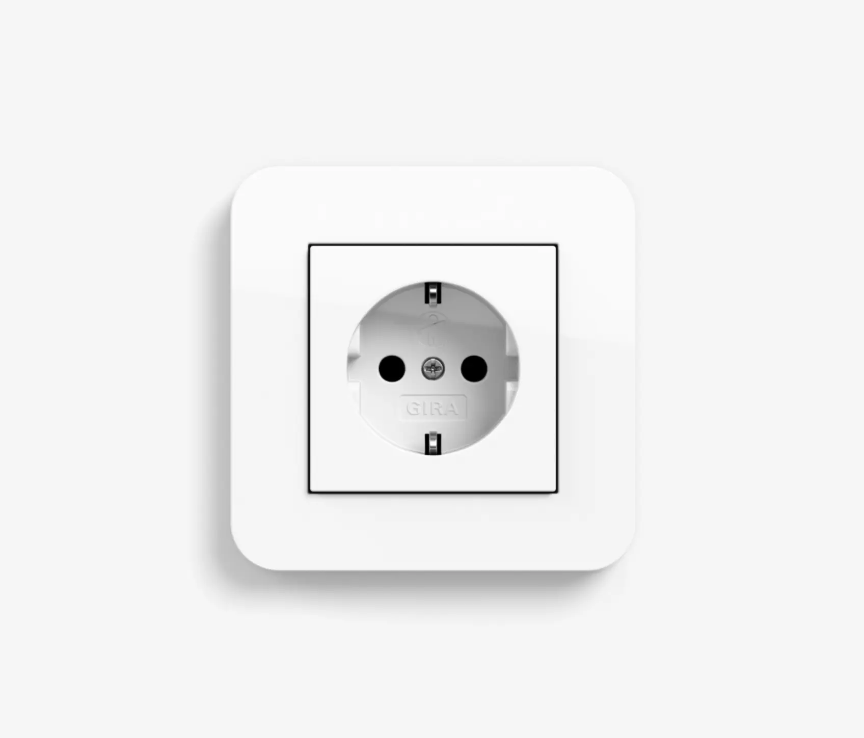 Gira - E3 | Steckdose Reinweiß glänzend