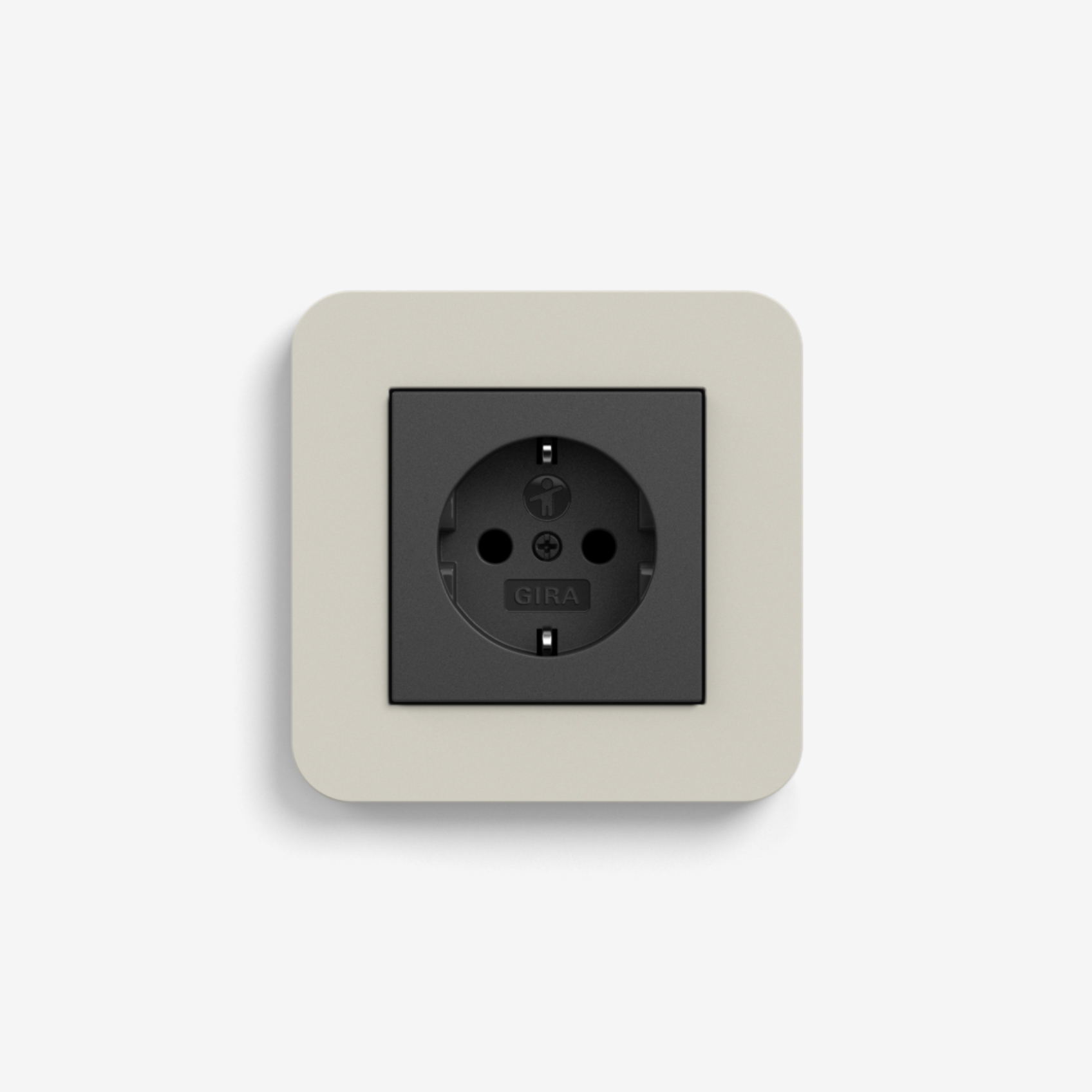 E3 | Socket outlet Sand with black