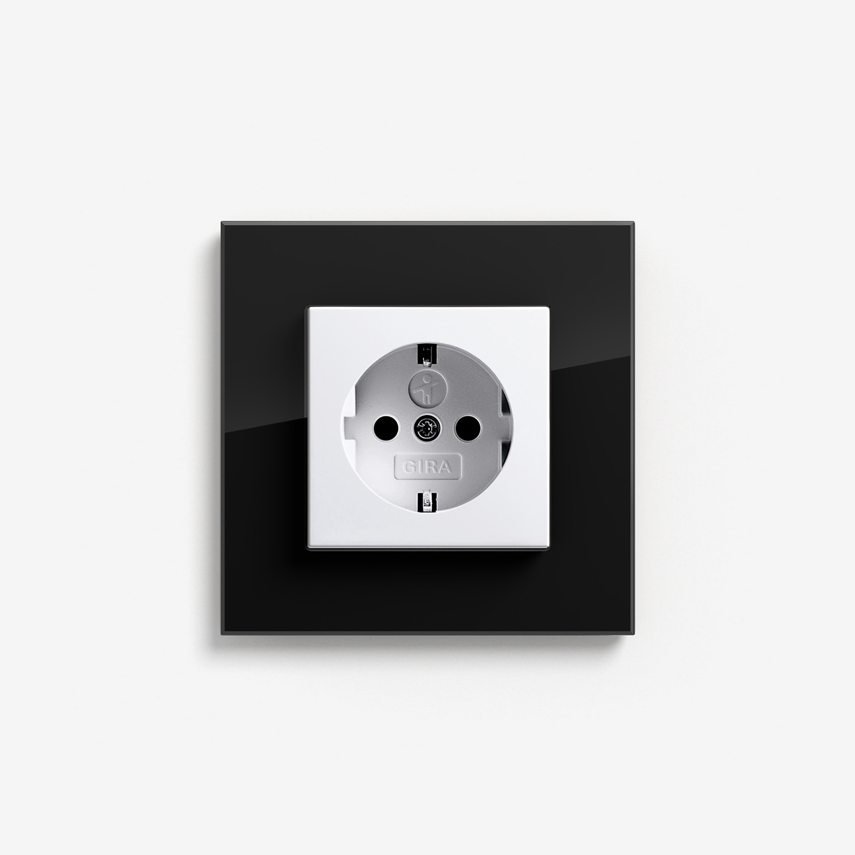 Display product Esprit Glass | Socket outlet Glass black from manufacturer Gira