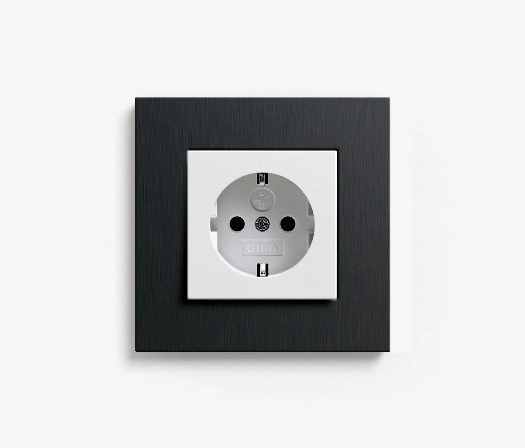 Gira - Esprit Metal | Socket outlet Aluminium black