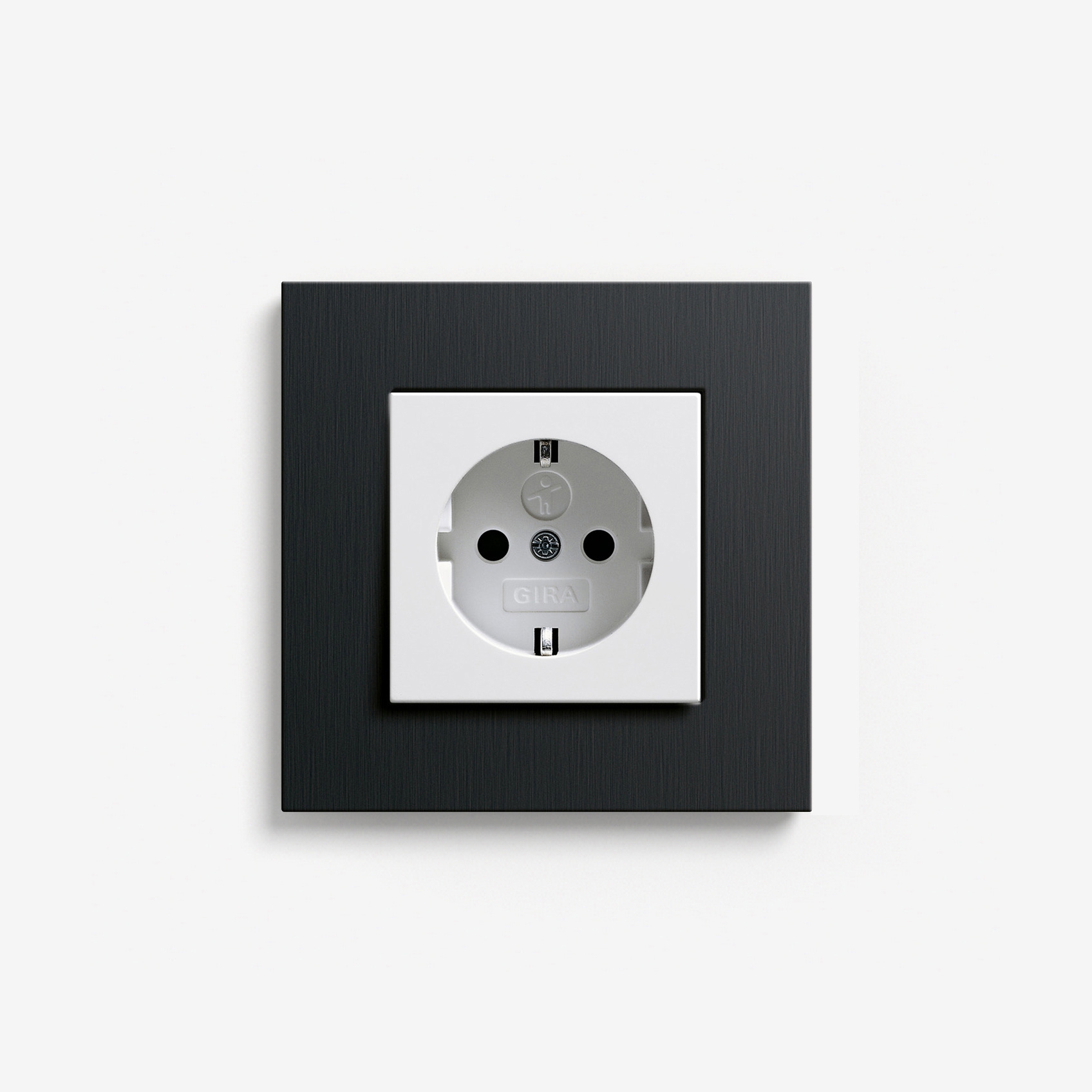 Esprit Metal | Socket outlet Aluminium black