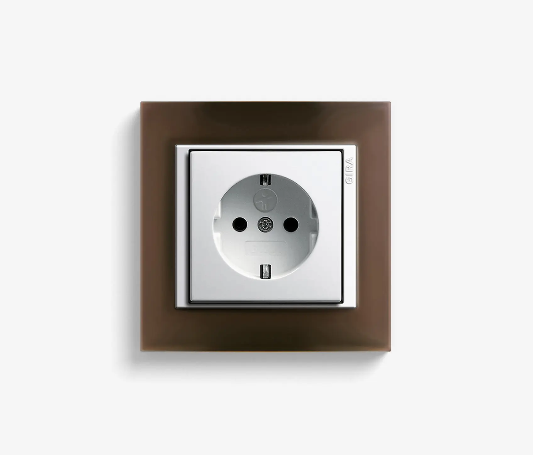 Gira - Event | Socket outlet Opaque dark brown