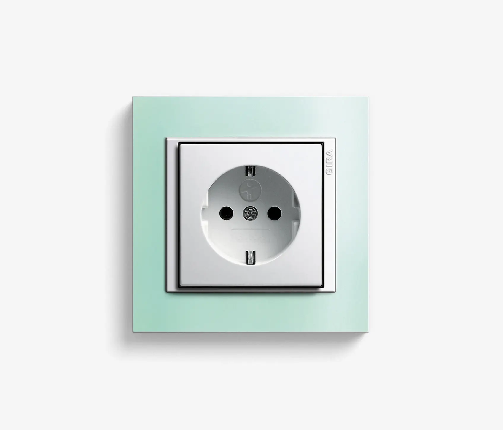 Gira - Event | Socket outlet Opaque mint