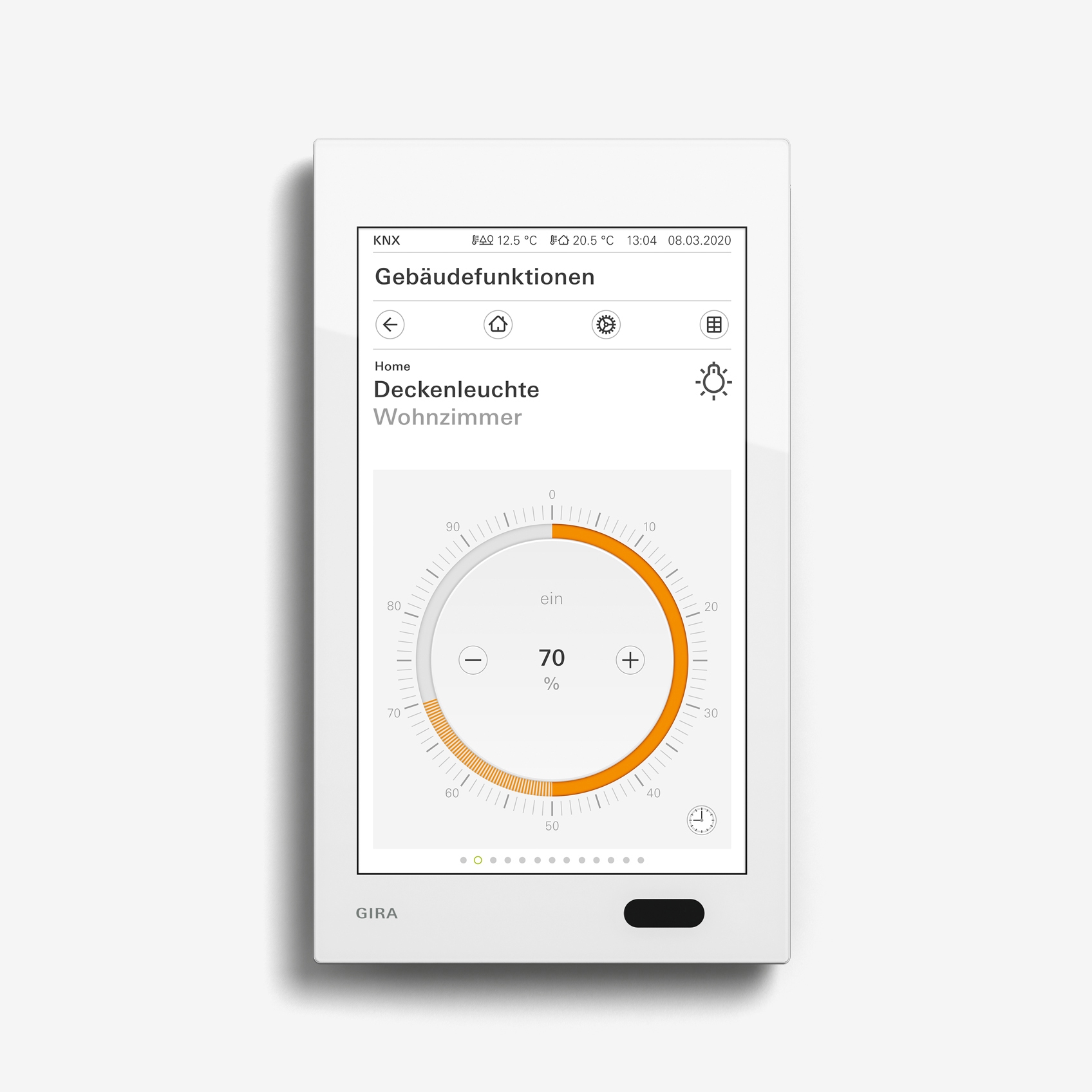 Display product Smart Home/ Smart Building | G1 | White glass from manufacturer Gira