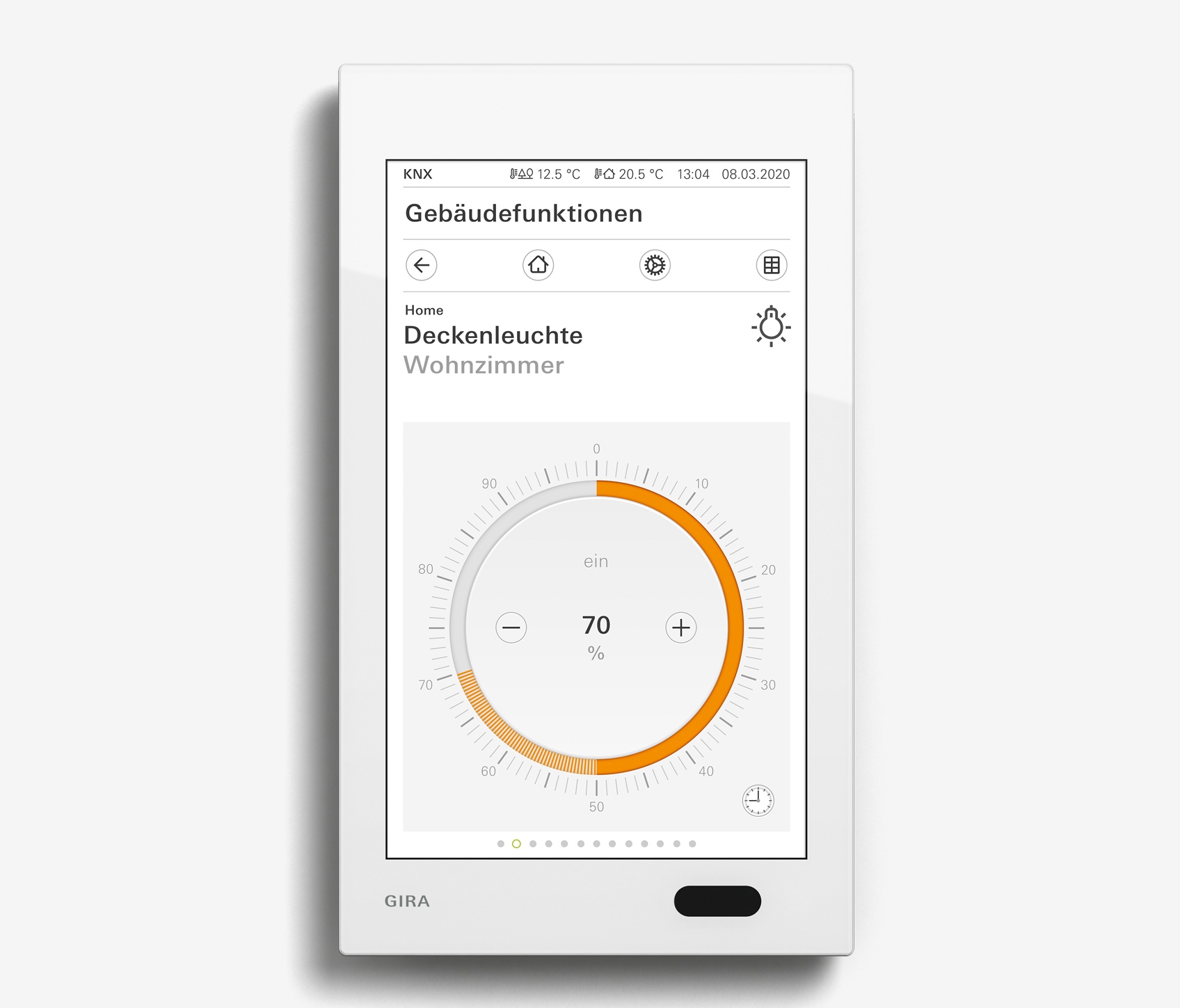 Display product Smart Home/ Smart Building | G1 | White glass from manufacturer Gira