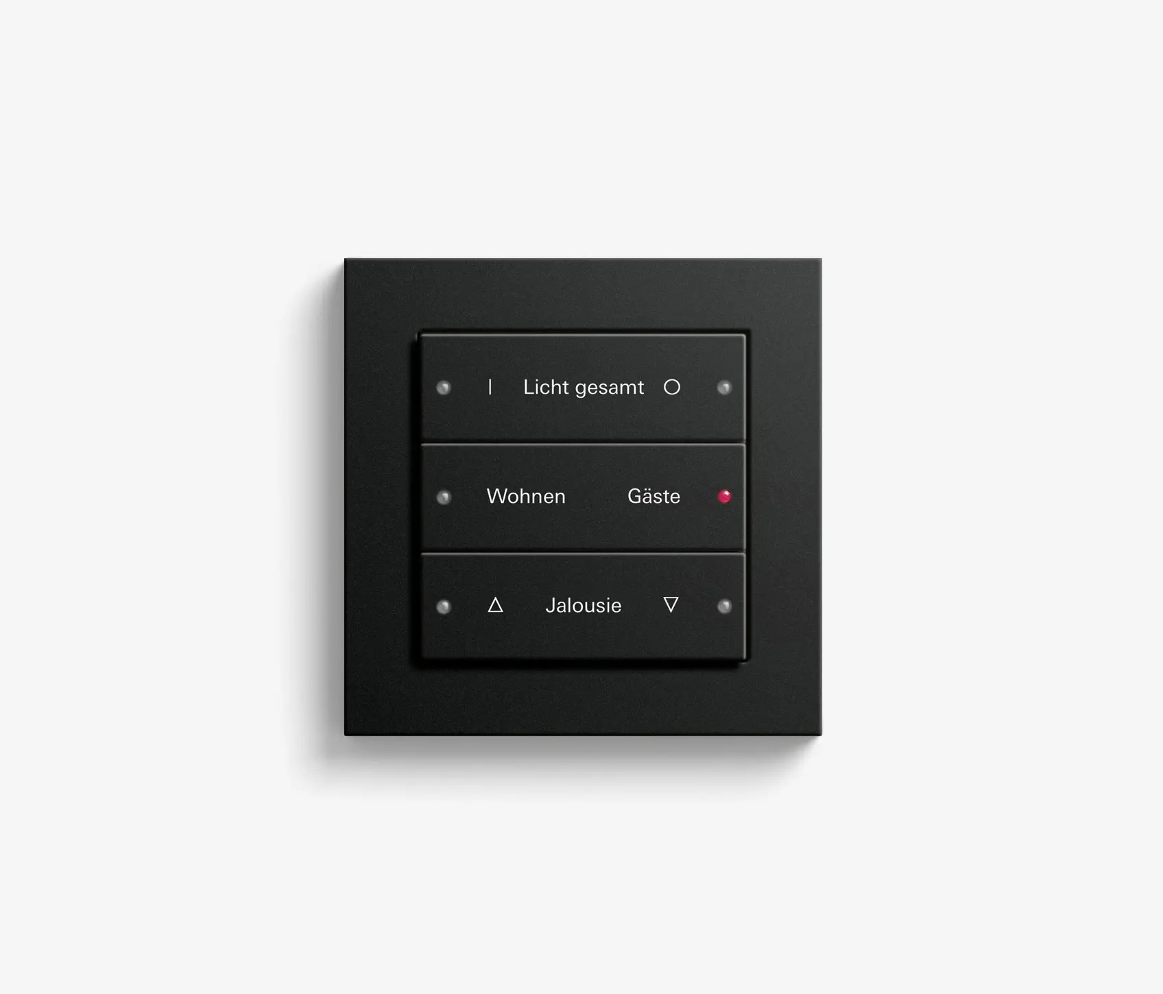 Gira - Smart Home/ Smart Building | Pushbutton Sensor 3 | Black matt