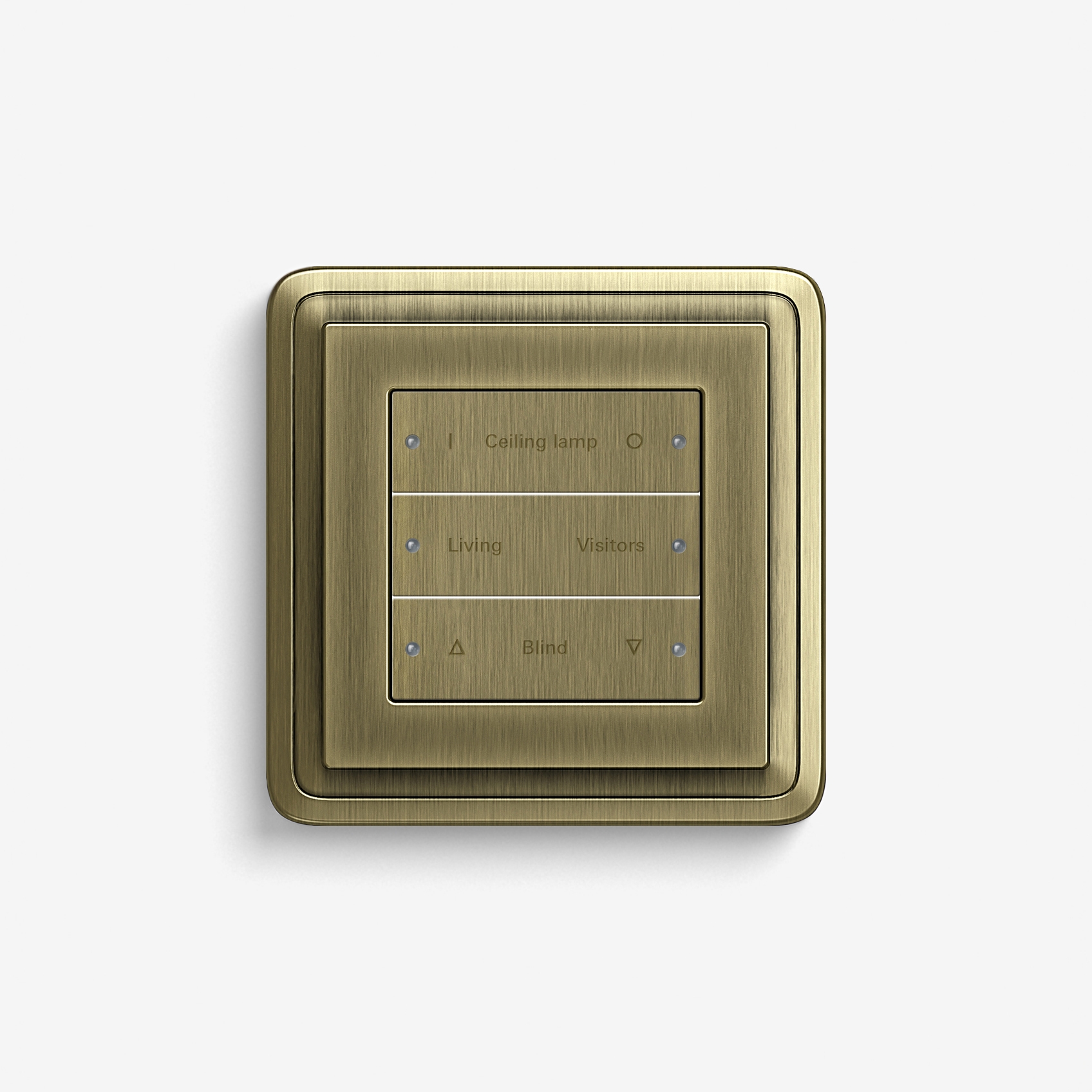 Smart Home/ Smart Building | Pushbutton Sensor 3 | Bronze