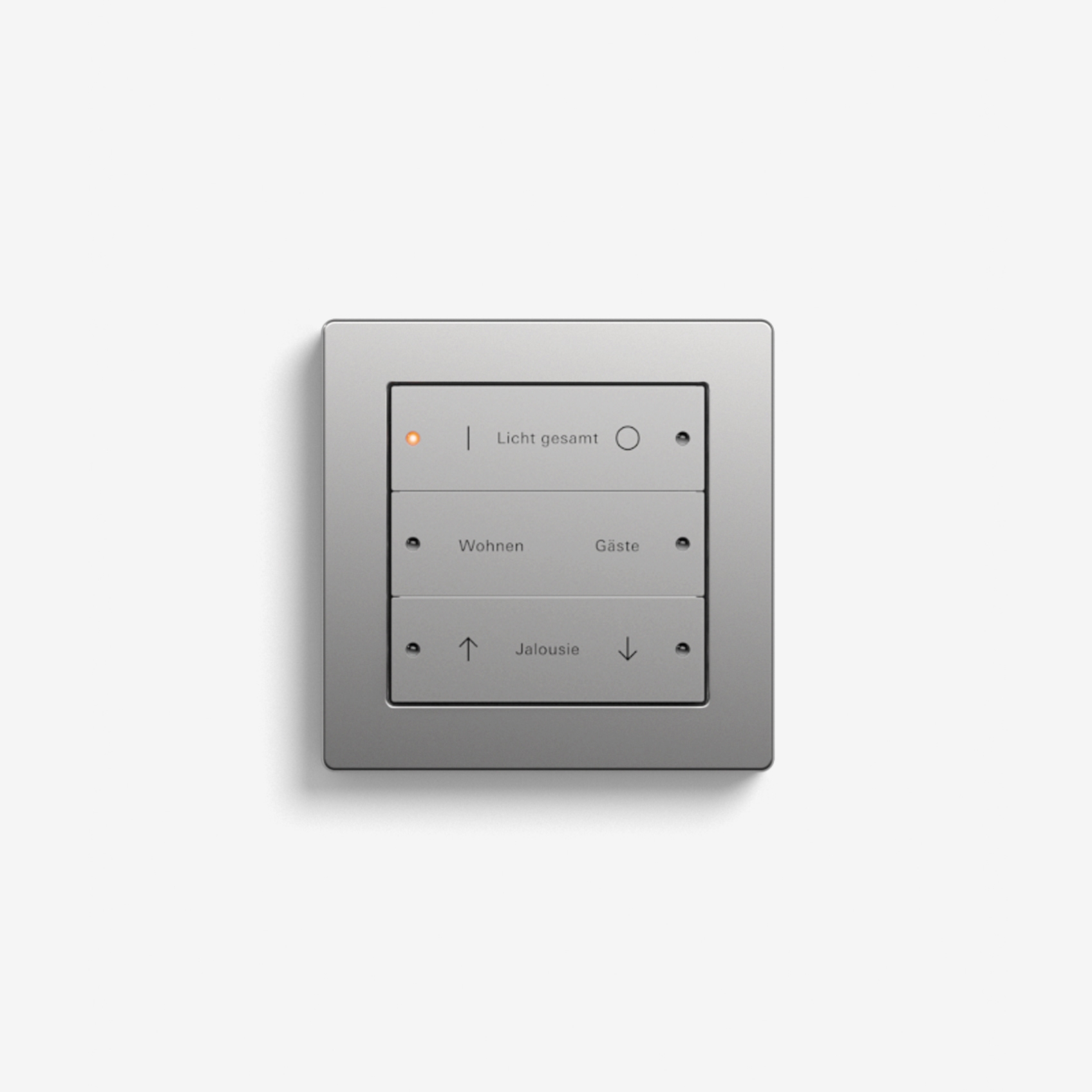 Smart Home/ Smart Building | Pushbutton Sensor 3 | Stainless steel
