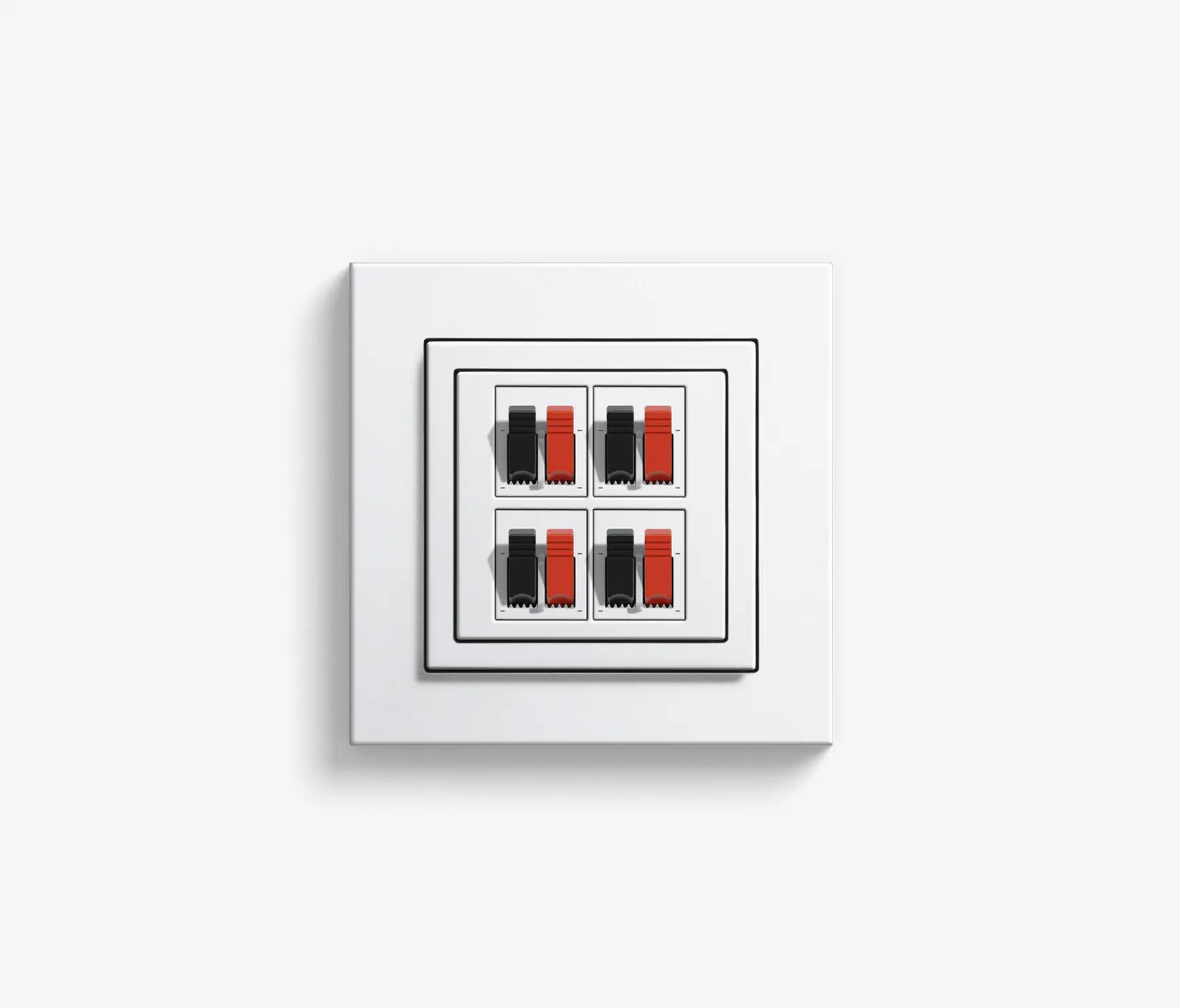 Gira - Entertainment | Speaker connection insert, 4-gang