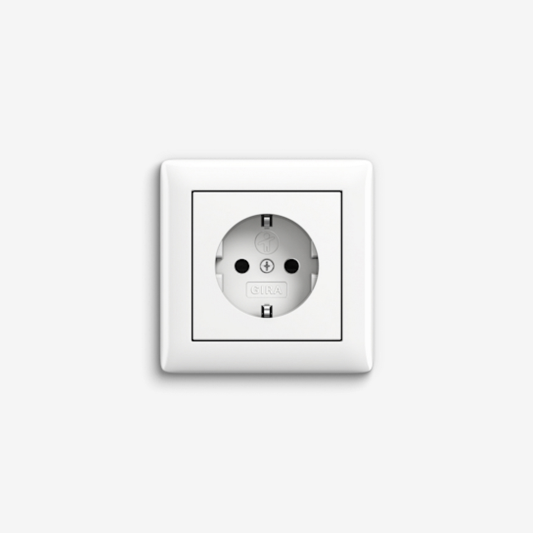 Standard 55 | Socket outlet Pure white glossy