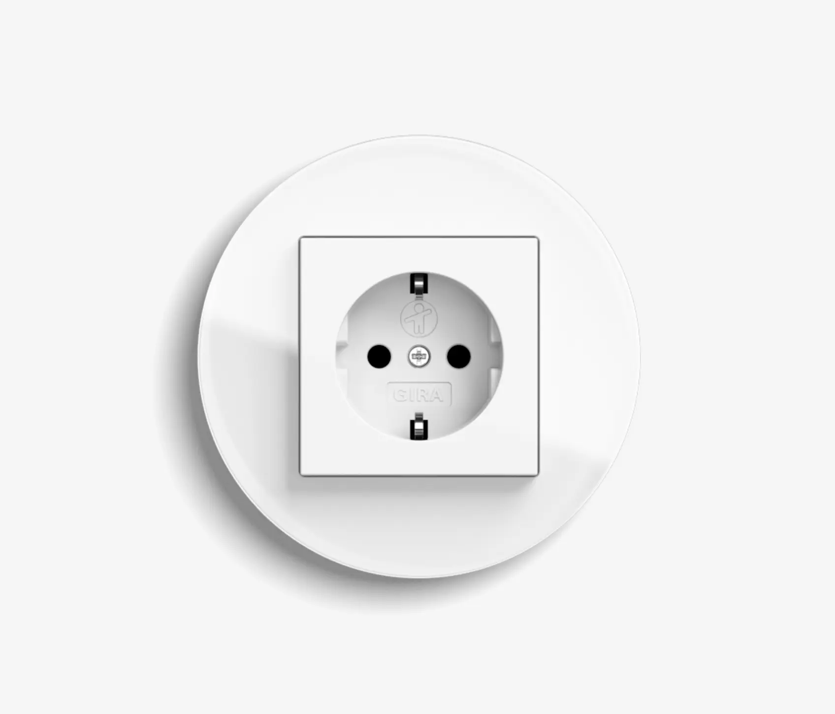 Gira - Studio | Steckdose Glas Weiß