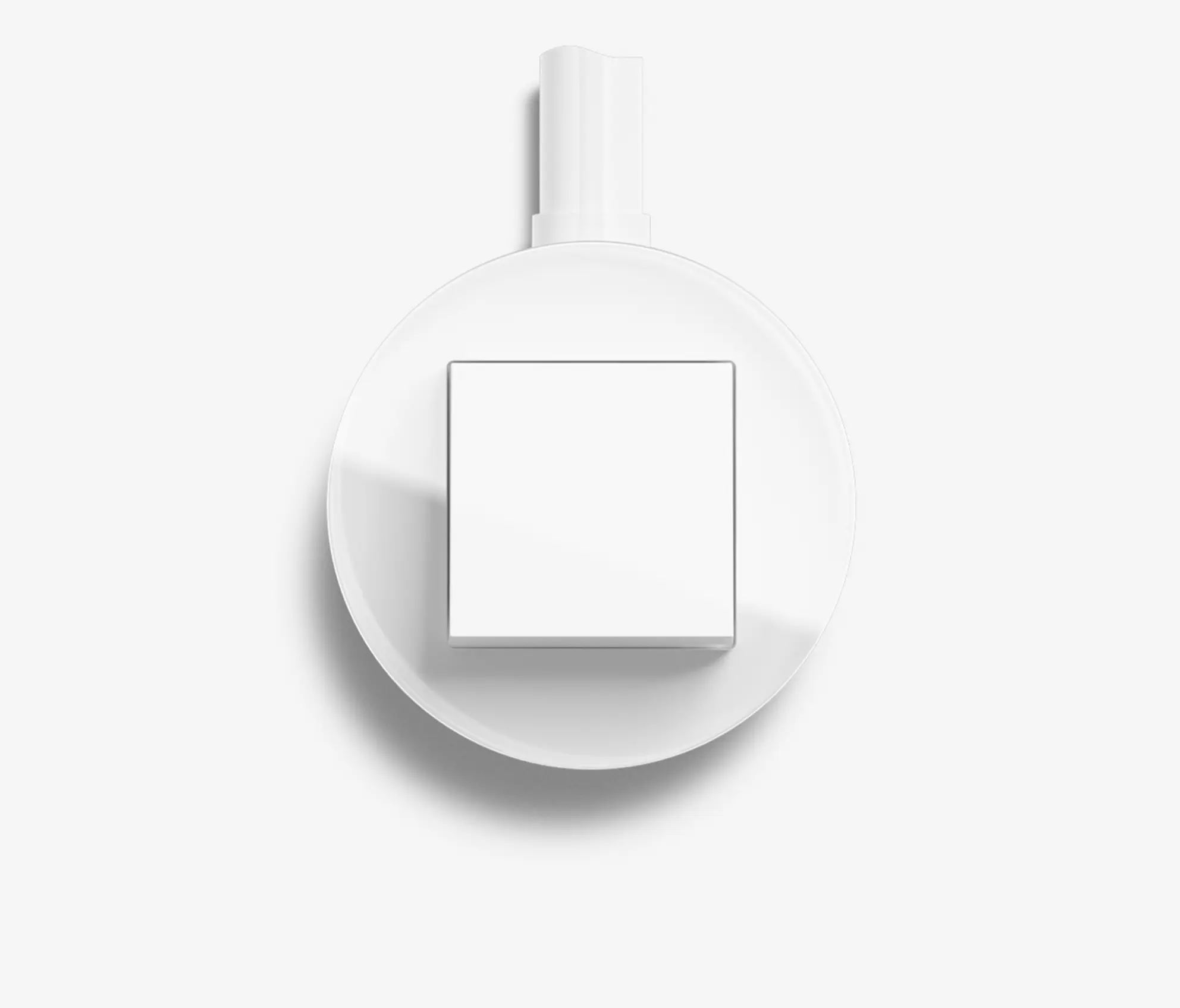 Gira - Studio | Switch Glass white, surface-mounted