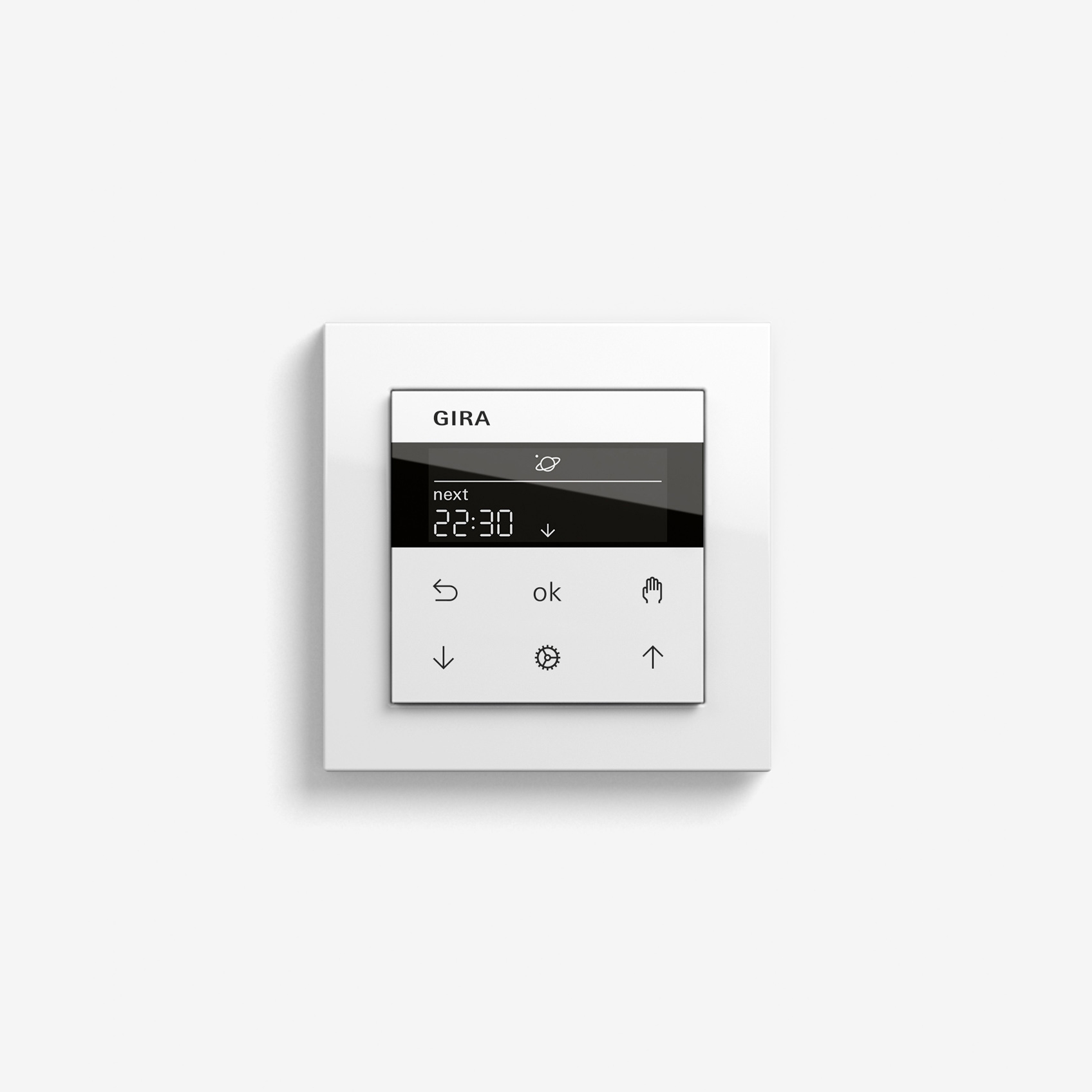 Blind Control | System 3000 Display blind timer | Pure white glossy (including E2)