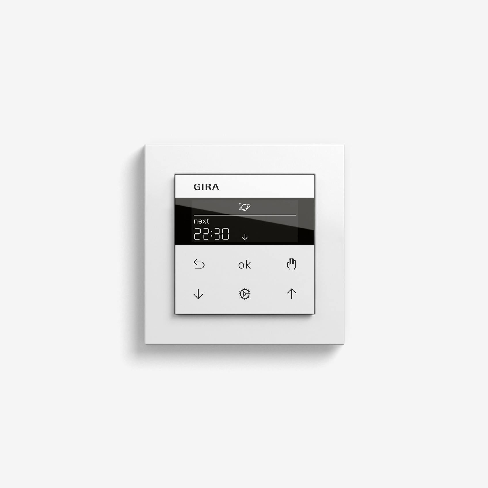 Blind Control | System 3000 Display blind timer | Pure white matt (including E2)