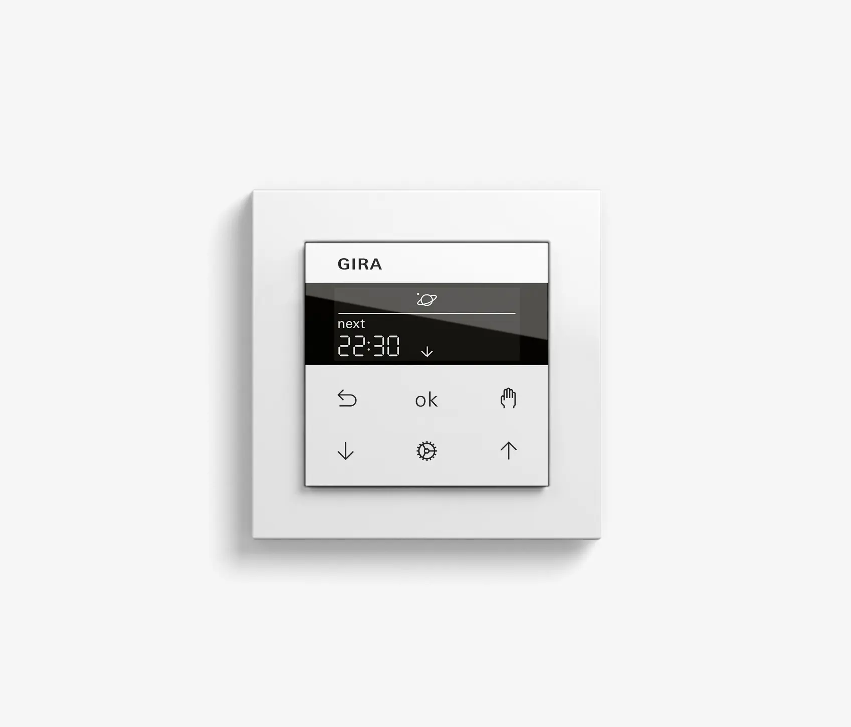 Gira - Blind Control | System 3000 Display blind timer | Pure white matt (including E2)
