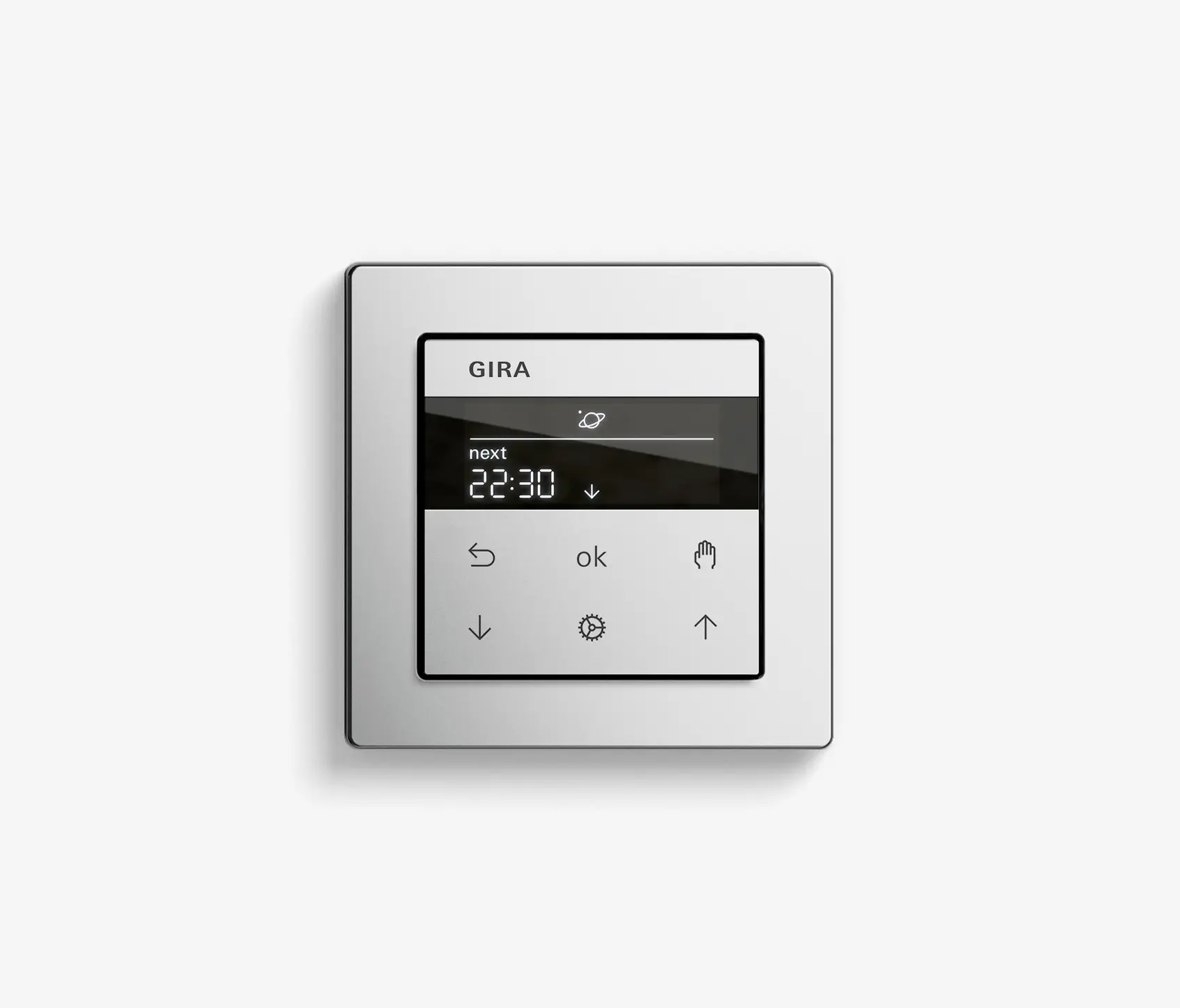 Gira - Blind Control | System 3000 Display blind timer | Stainless steel varnished (including E2)