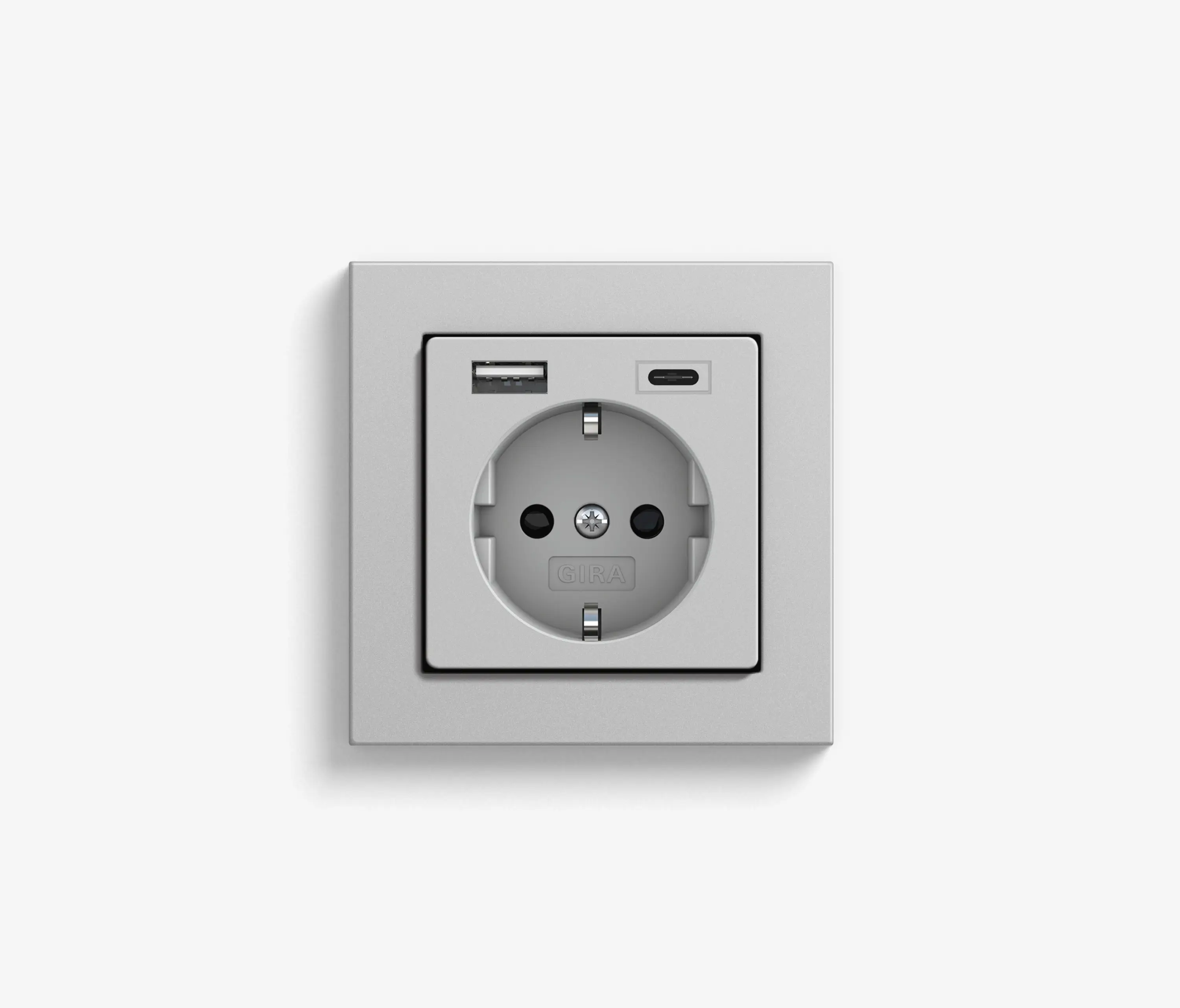 Gira - E2 | USB socket outlet Grey matt