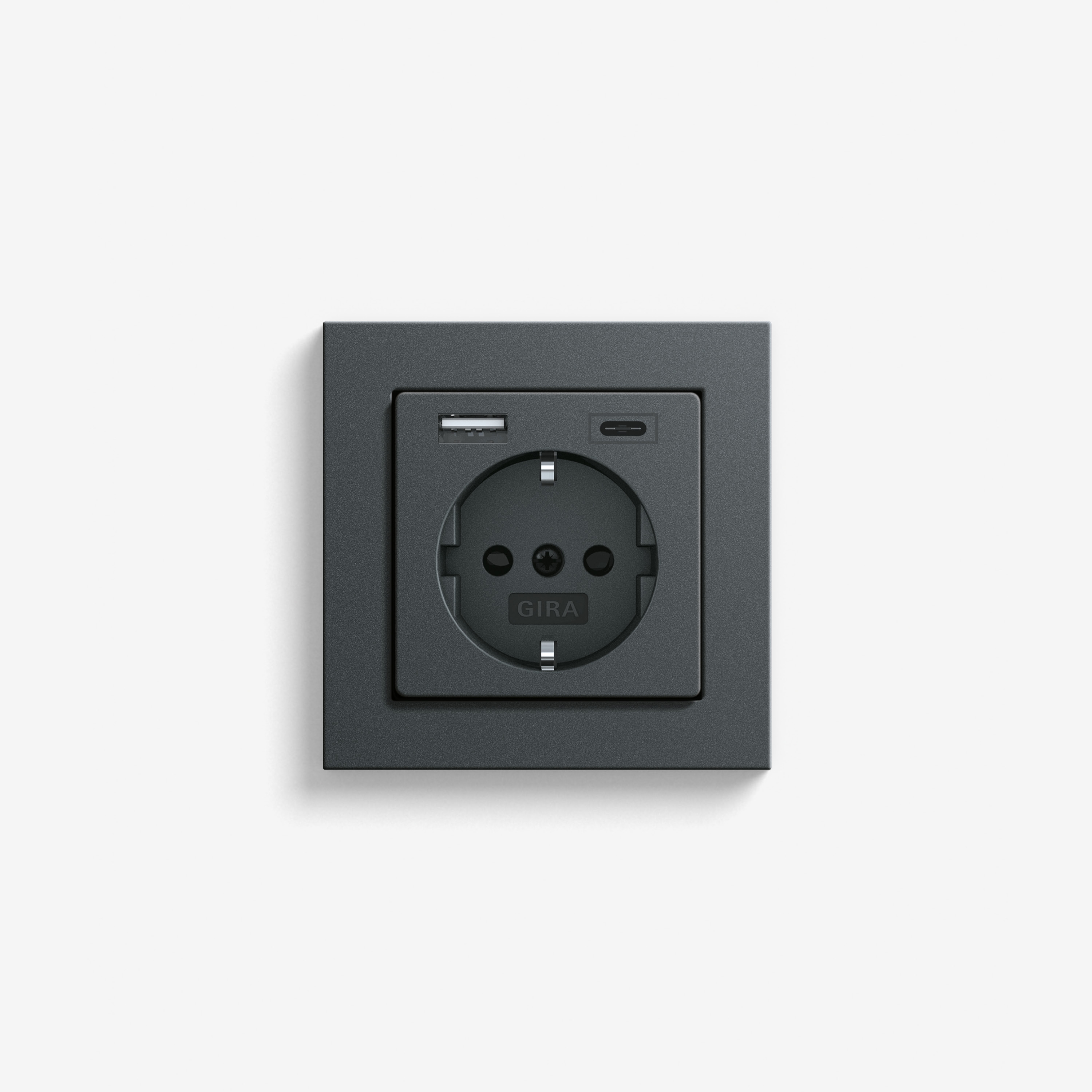 Display product E2 | USB socket outlet Anthracite from manufacturer Gira