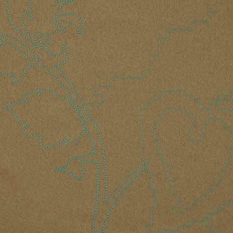Layers Garden 002 Putty/Turquoise