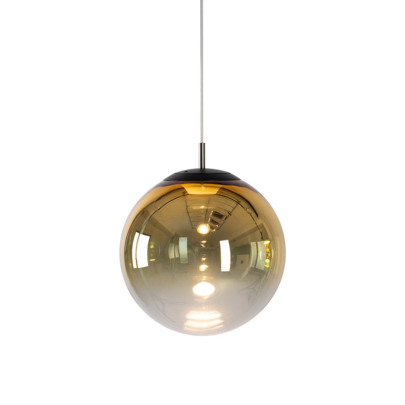 glaskugelleuchte ku3 LED Verlauf gold