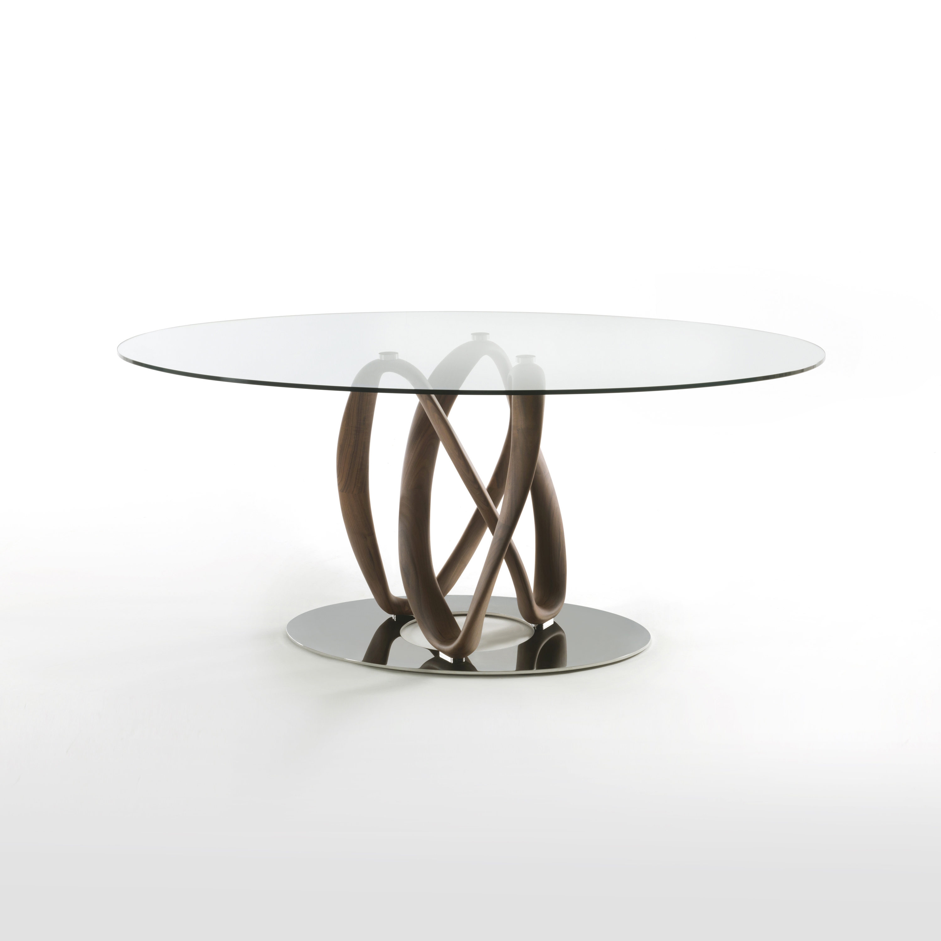 Display product Infinity una base piano cristallo - ellittico from manufacturer Porada