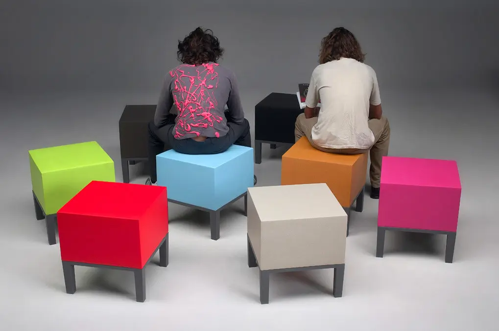 Quinze & Milan - Primary Pouf 01 anthracite