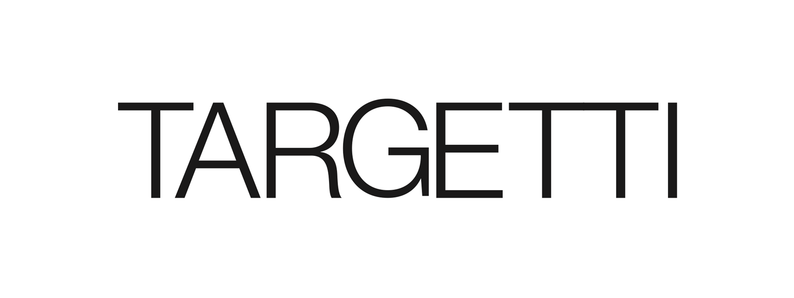 Logo for manufacturer Targetti
