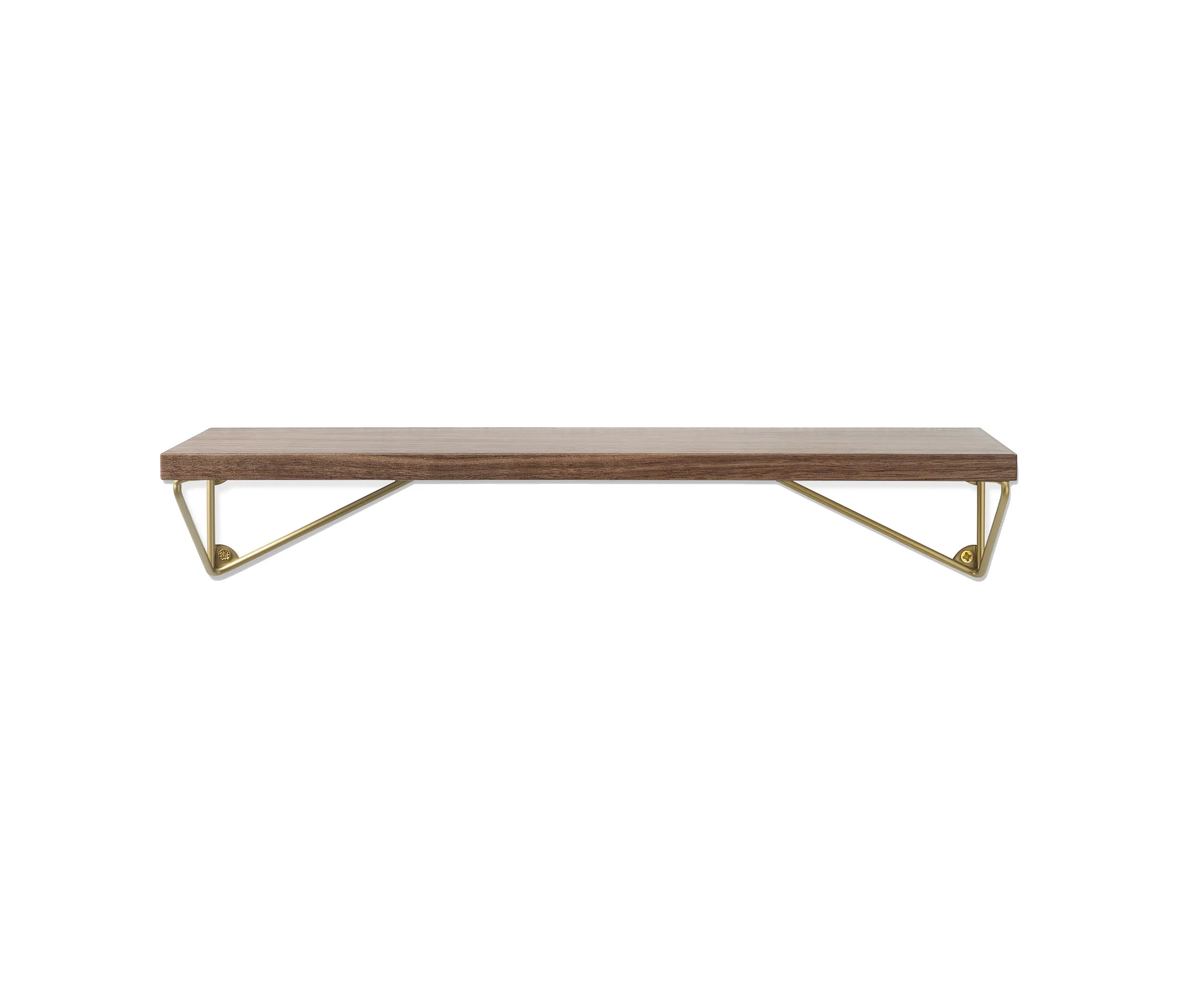 Maze - Pythagoras | XS walnut/brass (shelf + brackets)