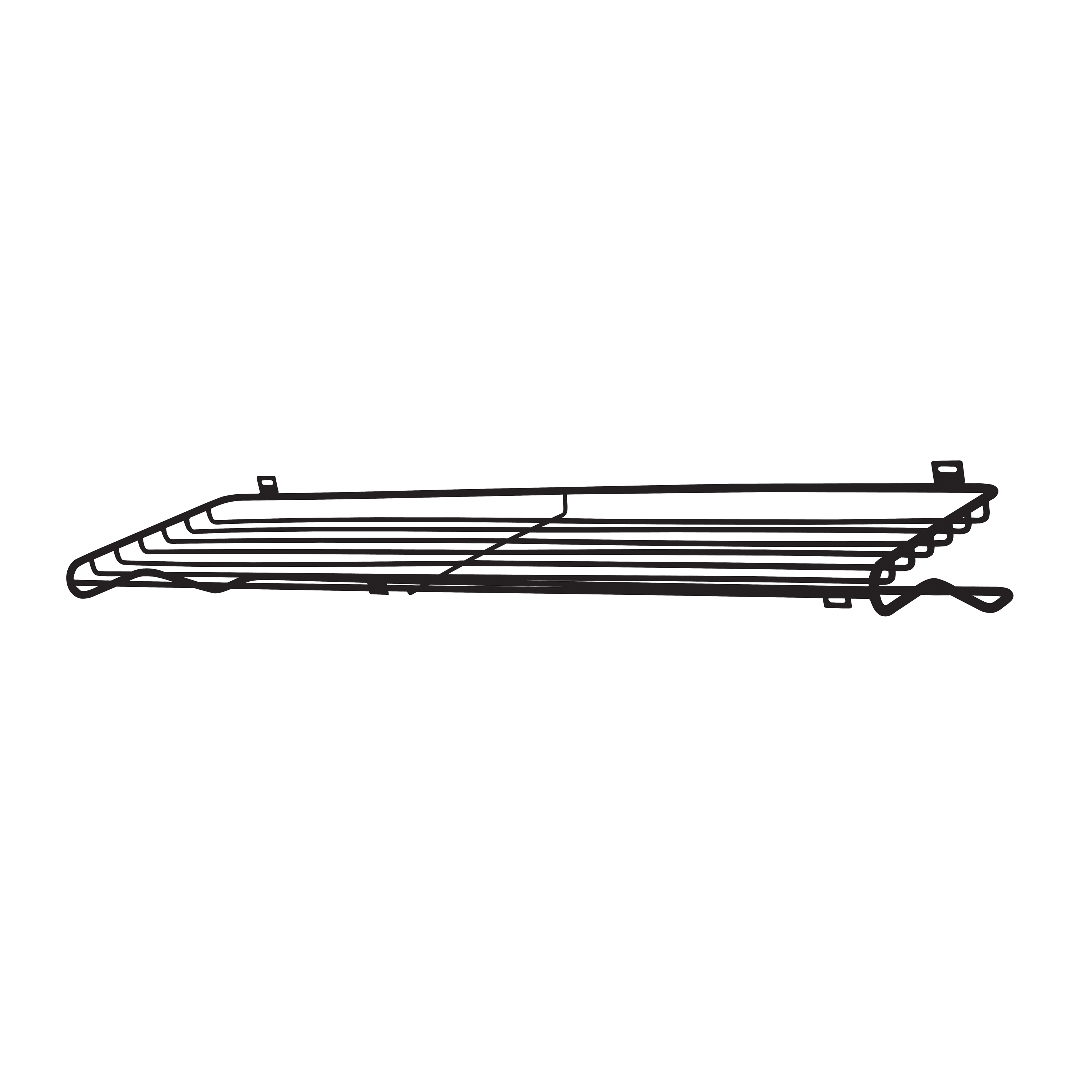 Classic | Shoe shelf L black