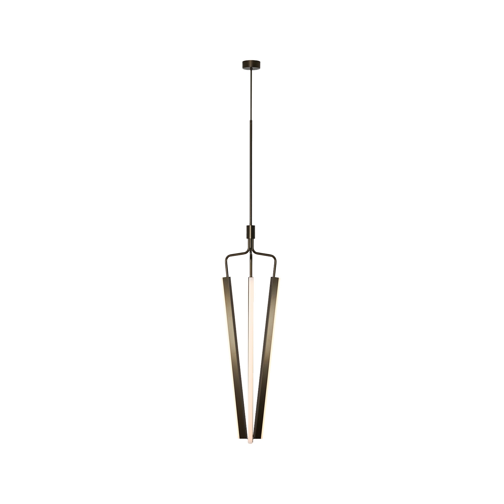 Angel 3 1000 Chandelier - Bronze Colored (Height 1955-2530mm)